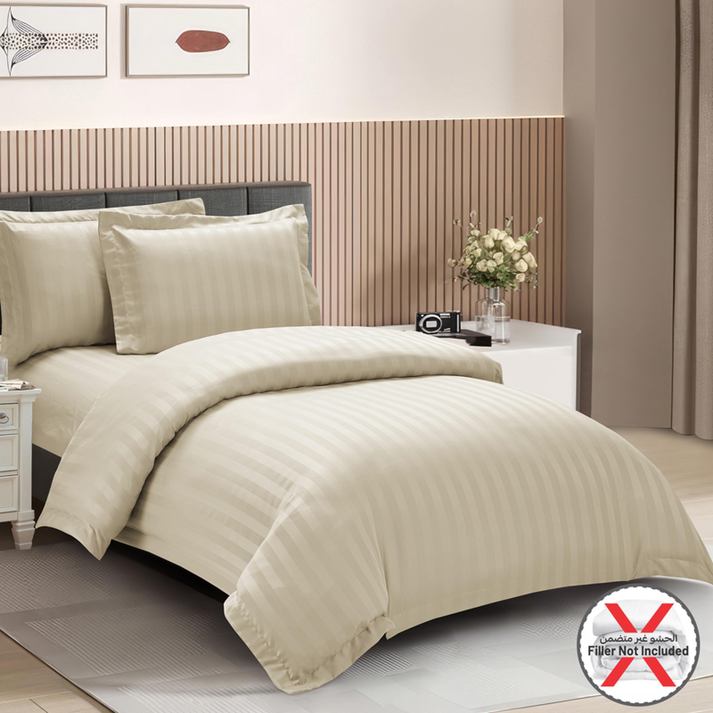 طقم غطاء لحاف مفرد مقلم 4 قطع من دونتيلا - 170x230 سم-household-bedding-duvetandcovers-duvetcovers-image-37