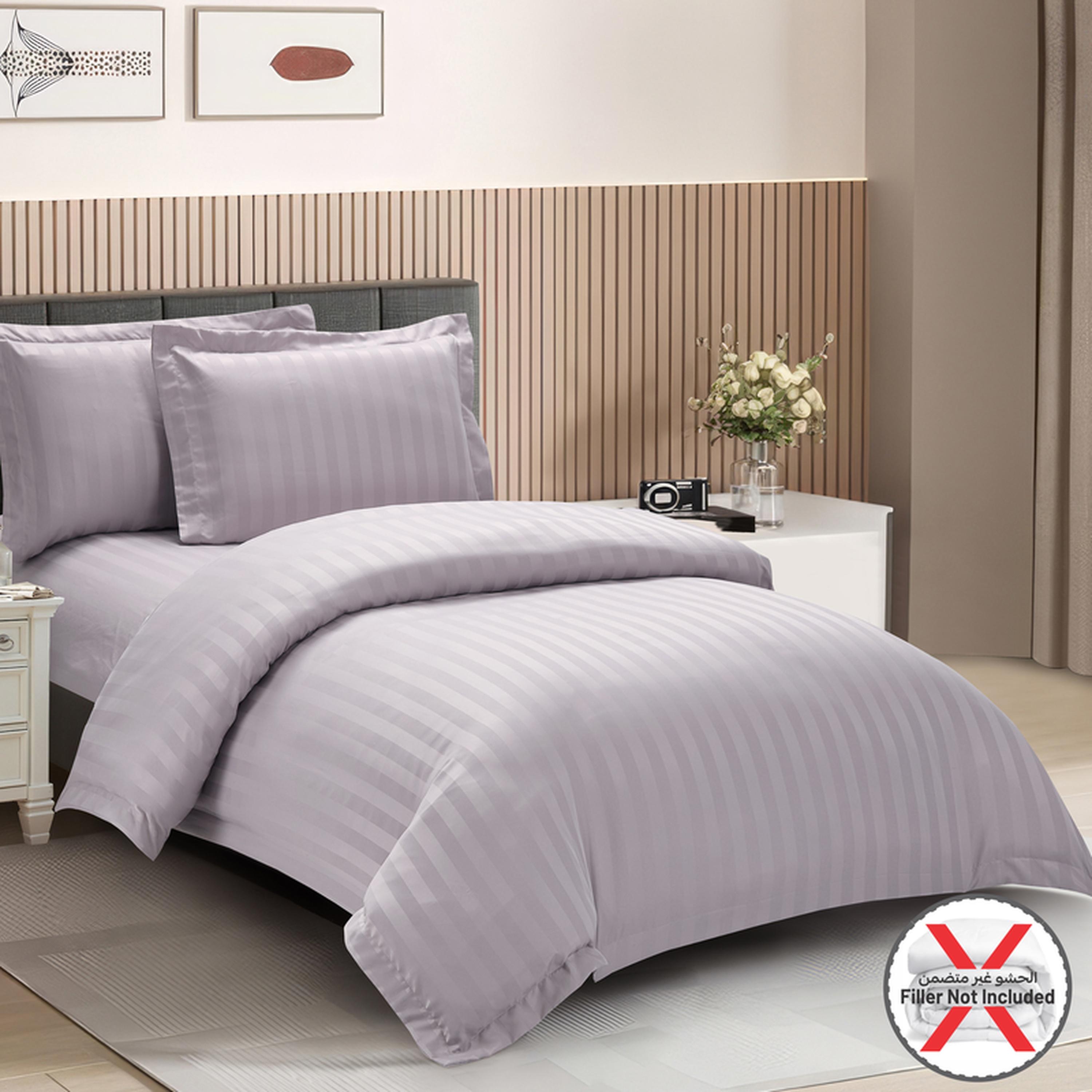 طقم غطاء لحاف مفرد مقلم 4 قطع من دونتيلا - 170x230 سم-household-bedding-duvetandcovers-duvetcovers-image-44