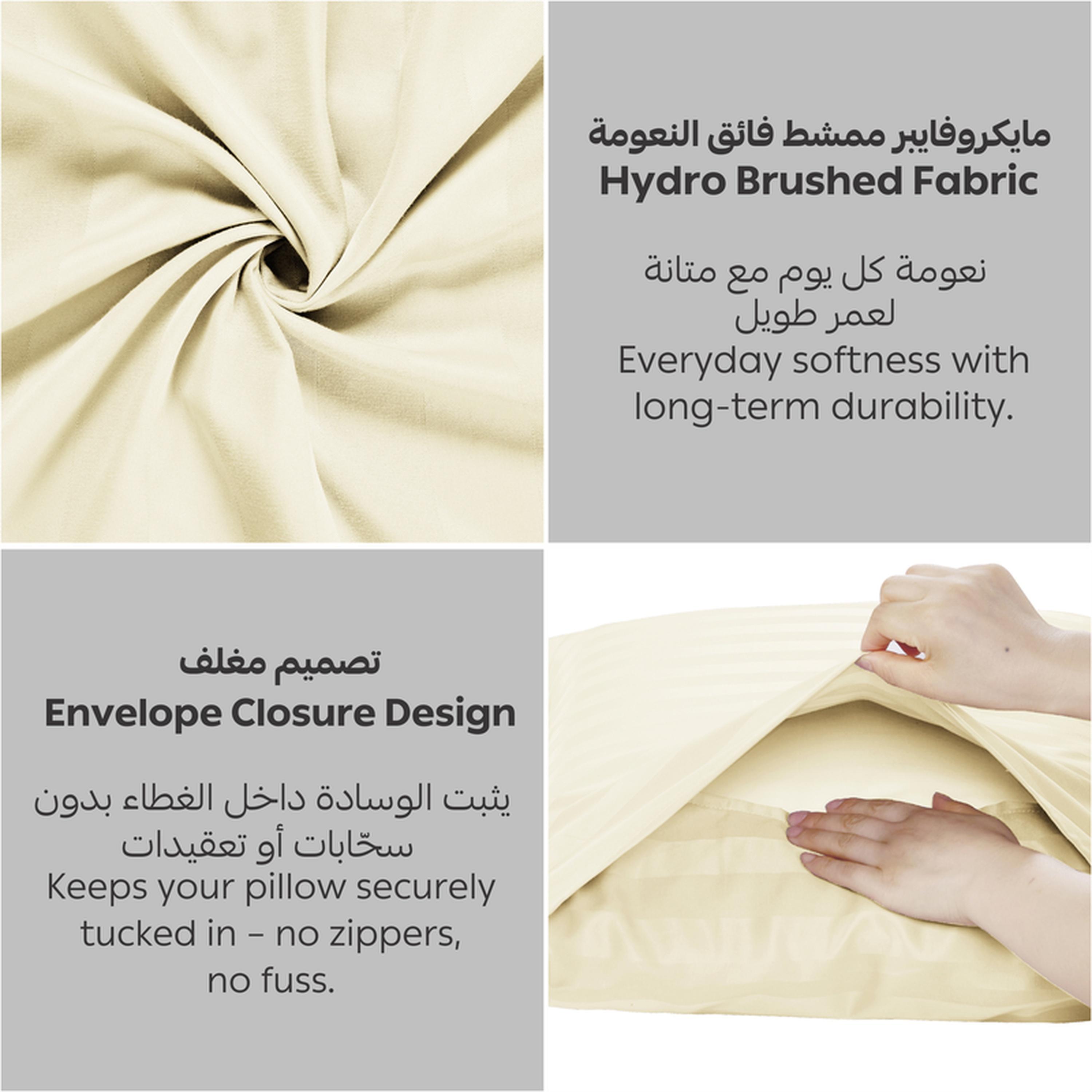 Striped 3-Piece Queen Fitted Sheet Set - 150x200 cms-household-bedding-sheetsandpillowcases-fittedsheets-image-5
