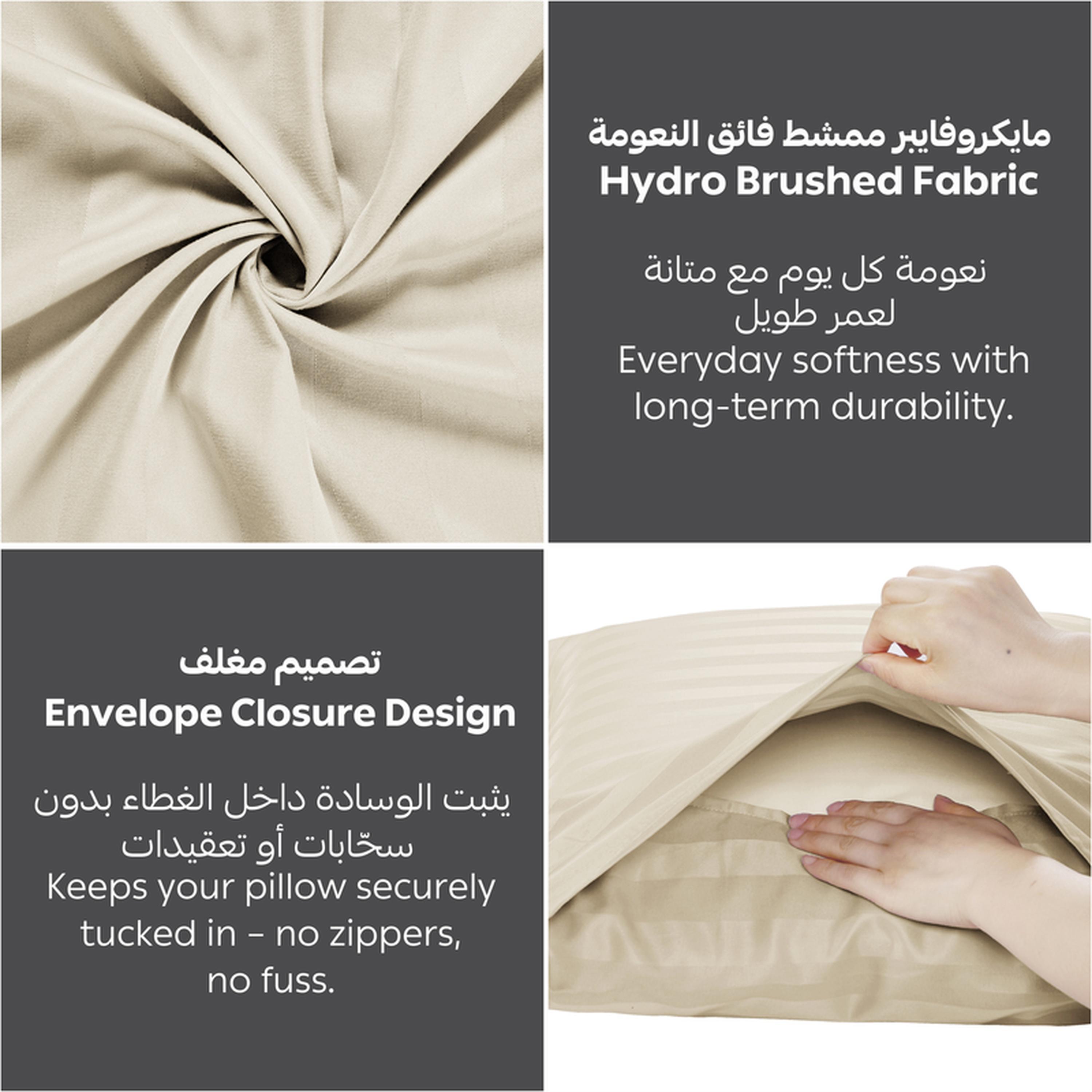Striped 3-Piece Queen Fitted Sheet Set - 150x200 cms-household-bedding-sheetsandpillowcases-fittedsheets-image-5