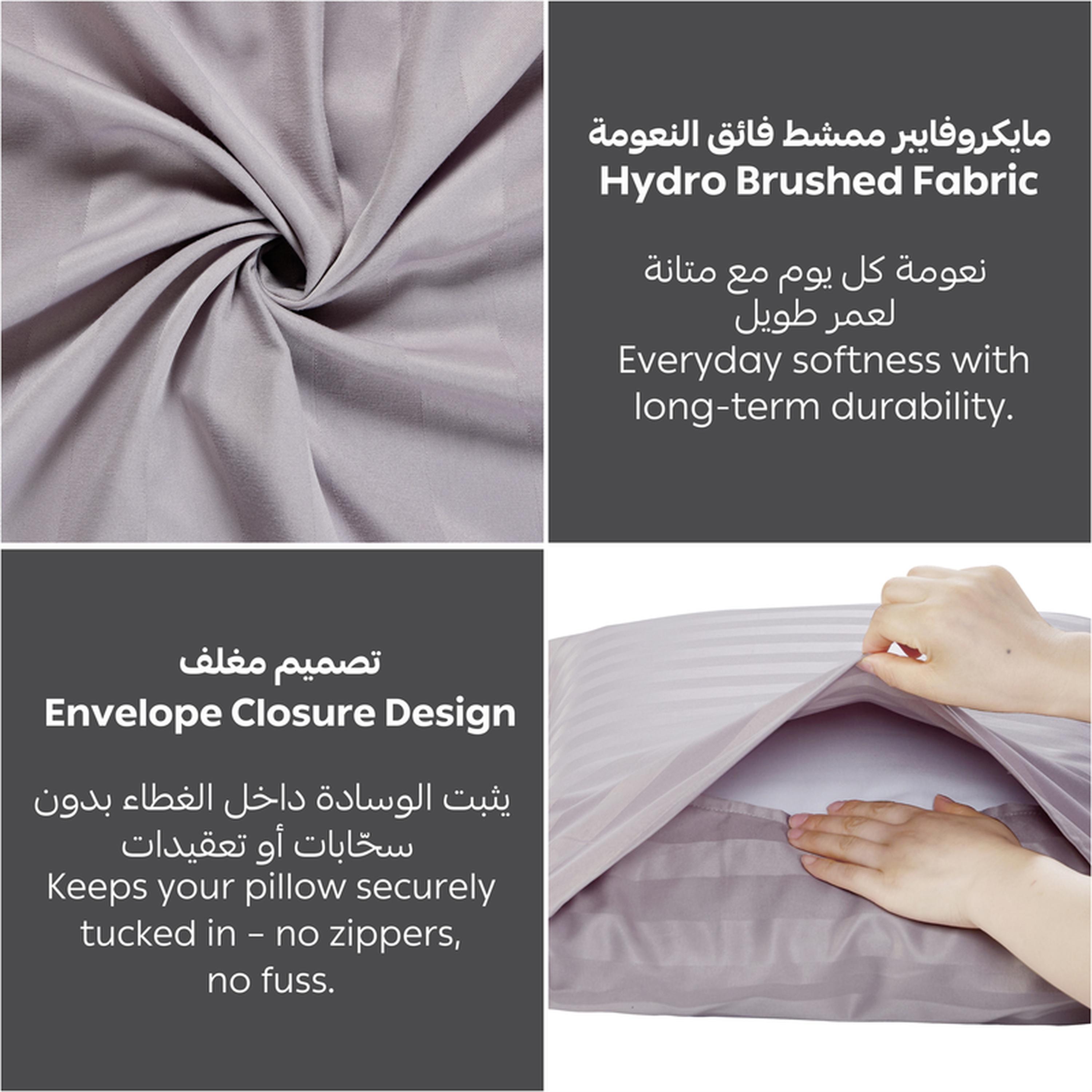 Striped 3-Piece Queen Fitted Sheet Set - 150x200 cms-household-bedding-sheetsandpillowcases-fittedsheets-image-5