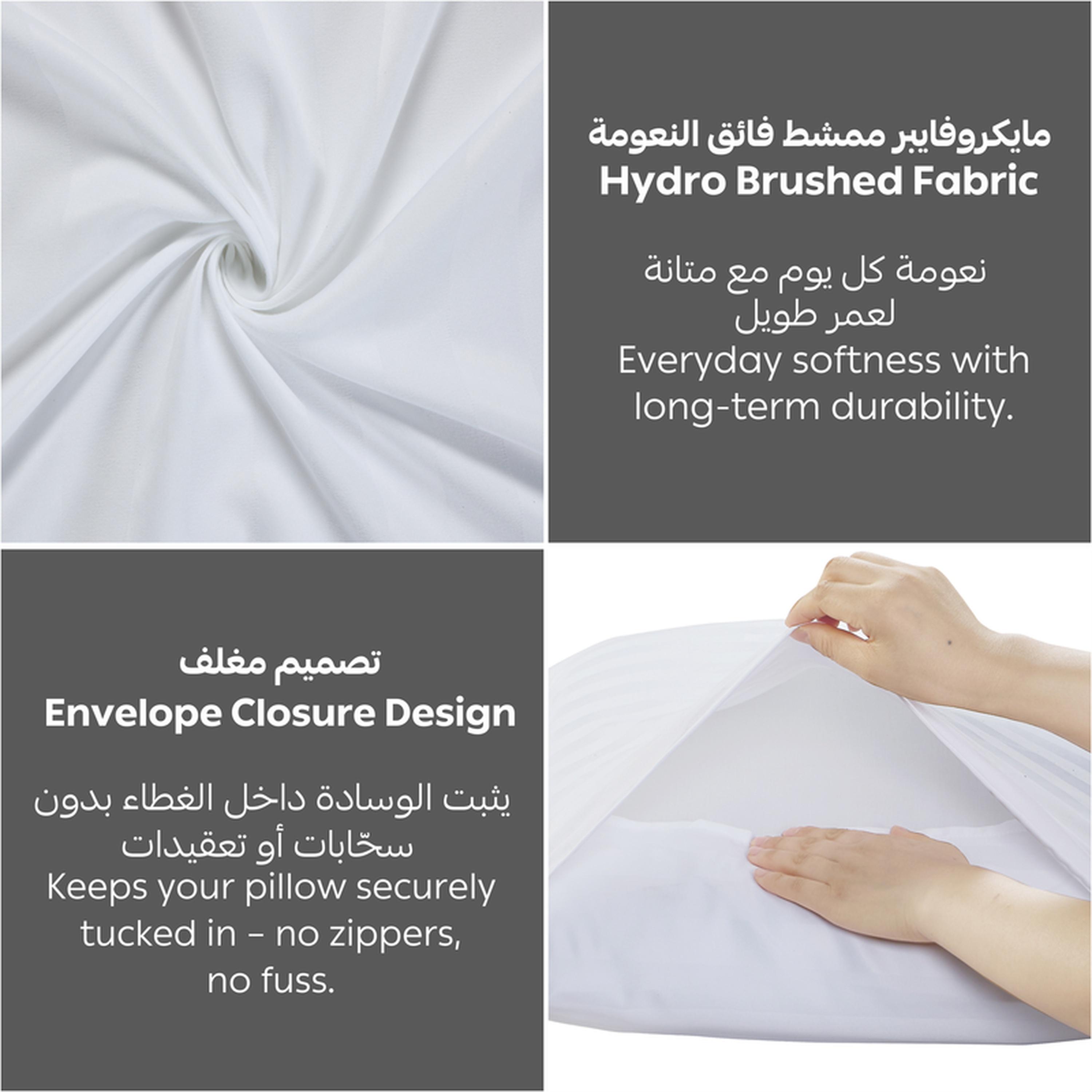 Striped 2-Piece Deep Pocket Twin Fitted Sheet Set - 120x200 cms-household-bedding-sheetsandpillowcases-fittedsheets-image-5