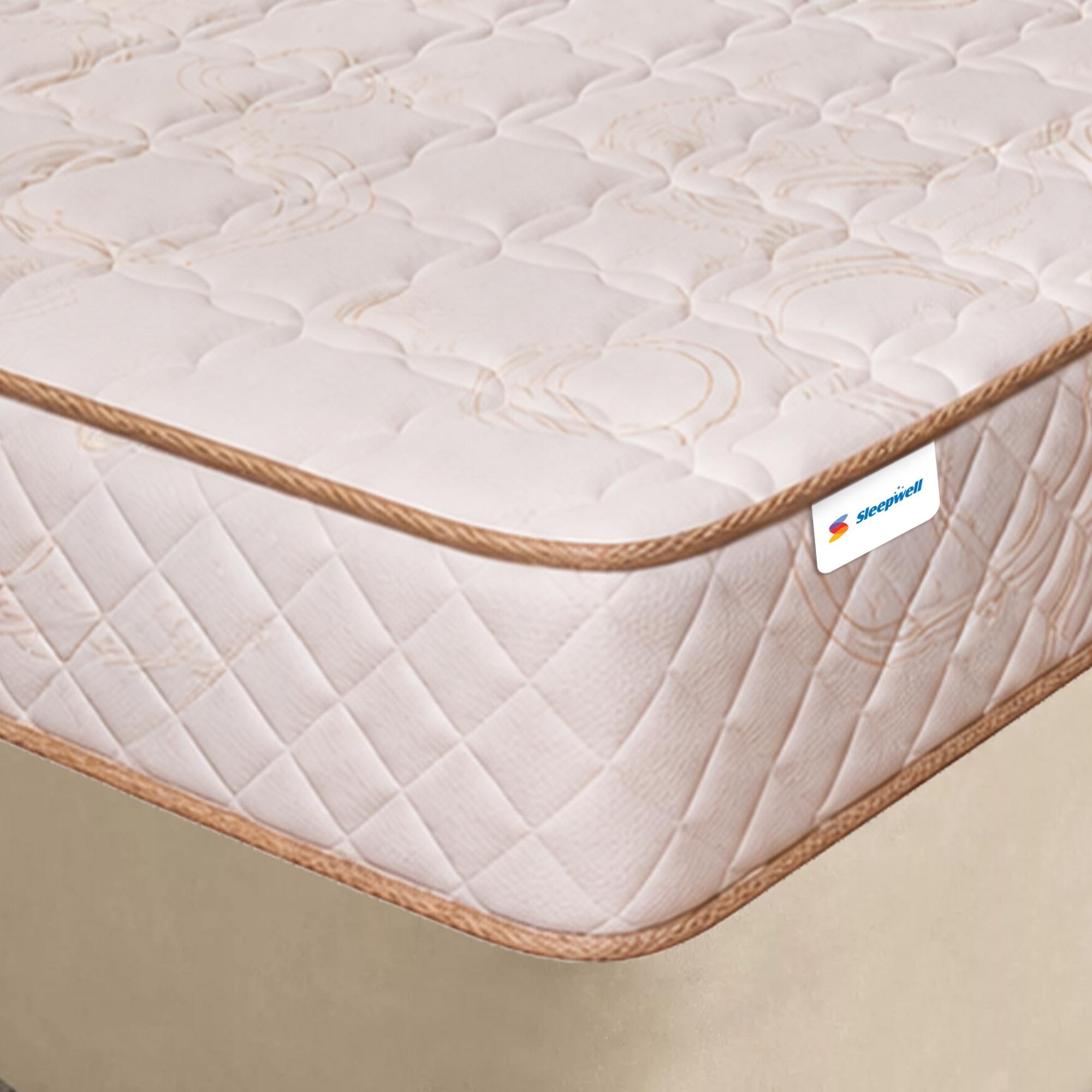 Sleepwell Utsav Comfort Classic Medium-Firm Quiltec Resitec Foam Queen Mattress - 200x160x17.5 cm