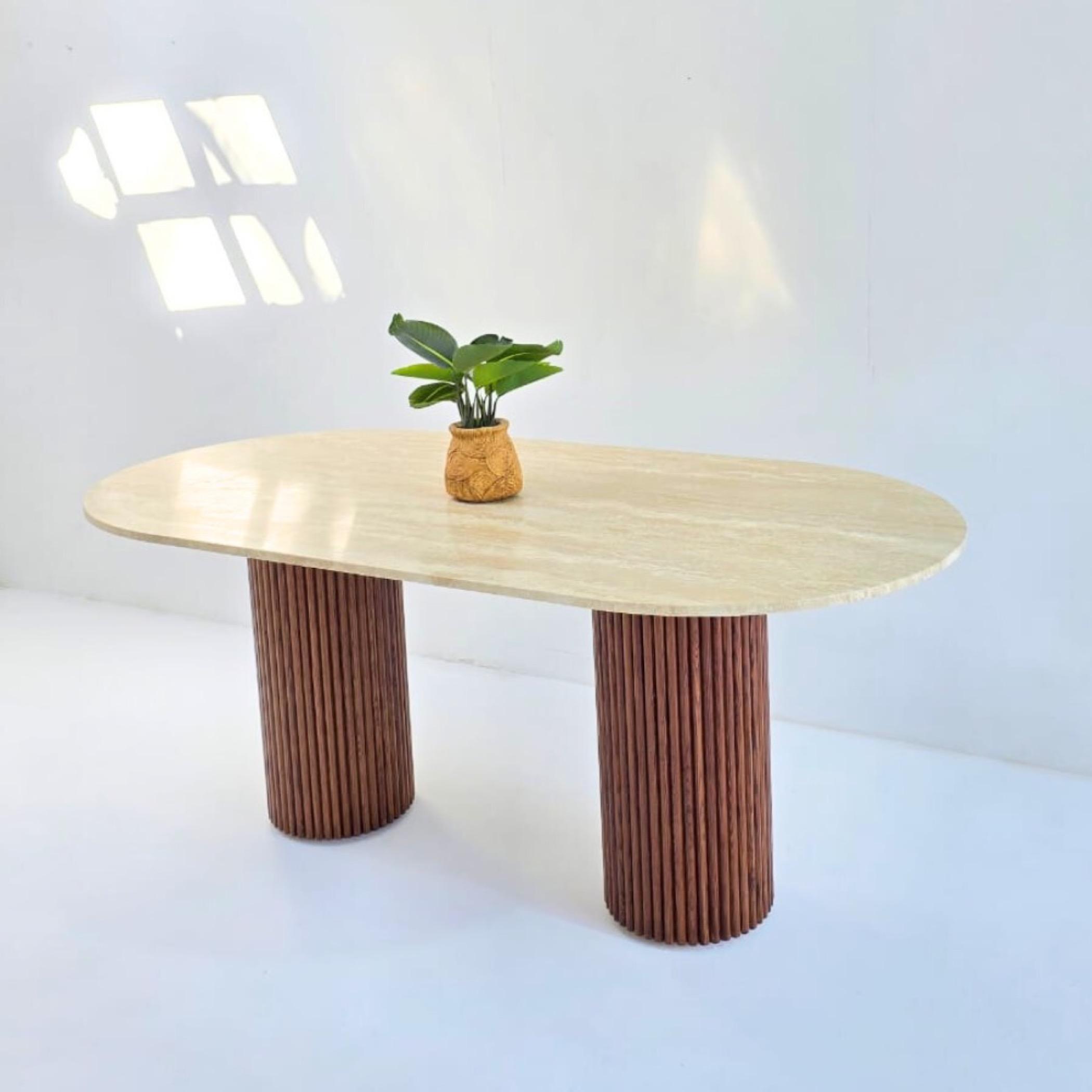 Bellisimo 6-Seater Marble Top Dining Table