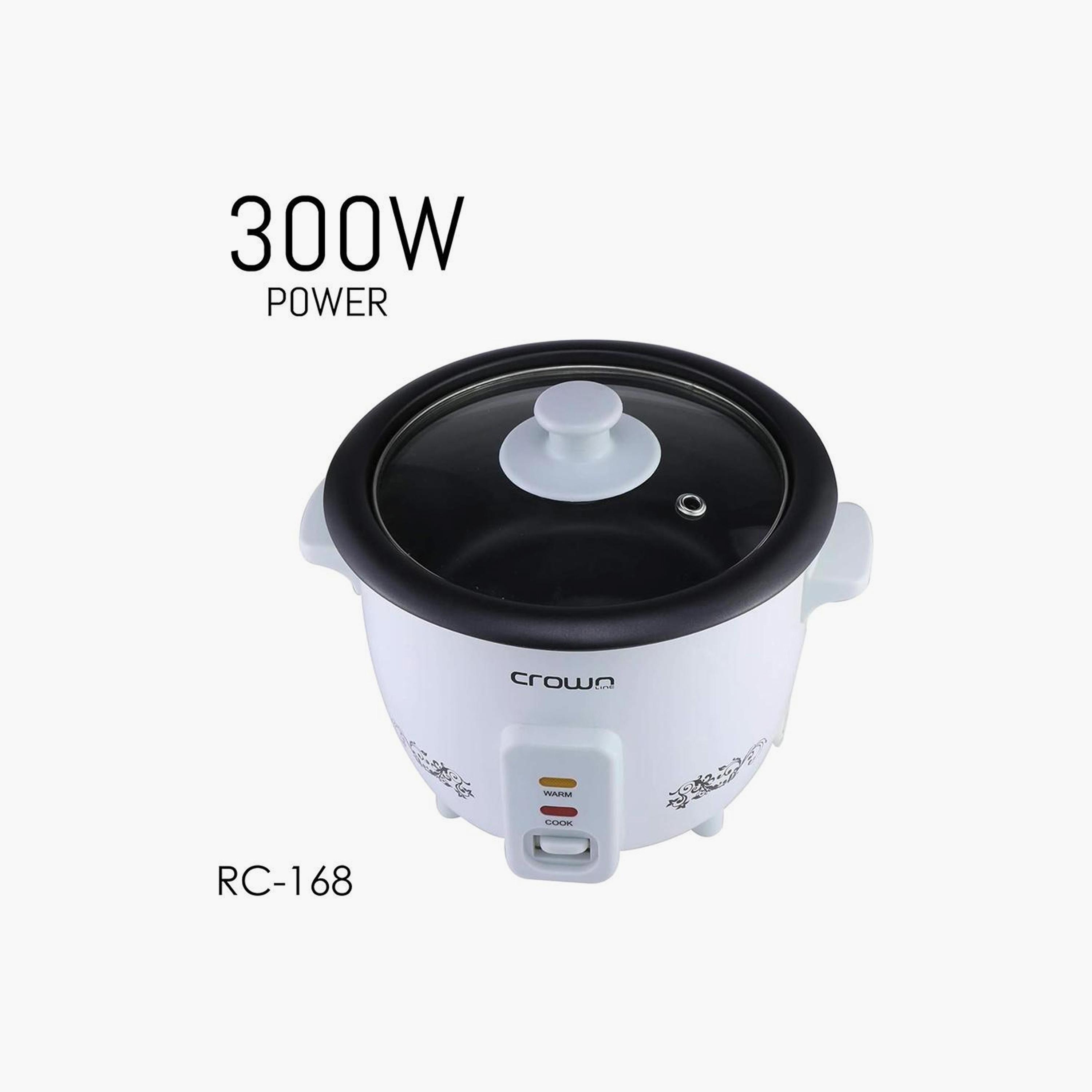 كراون لاين قدر طبخ الأرز مع باخرة 300 واط+طهي 0.6 لتر 1.0 لتر | RC-168-household-appliances-kitchenappliances-electriccookers-image-5