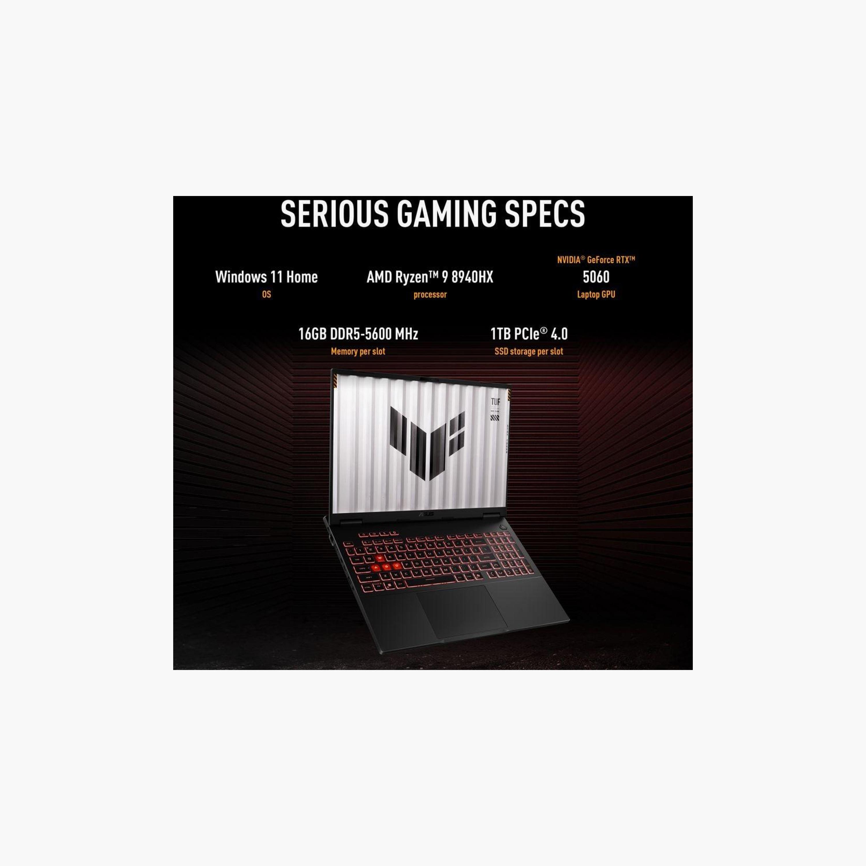 أسوس تاف A16 ايه ام دي رايزن 9-8940HX SSD 1 تيرا + رام 16 جيجا 16" بدقة FHD+ و8 جيجا وين11 هوم-electronics-laptops-image-3