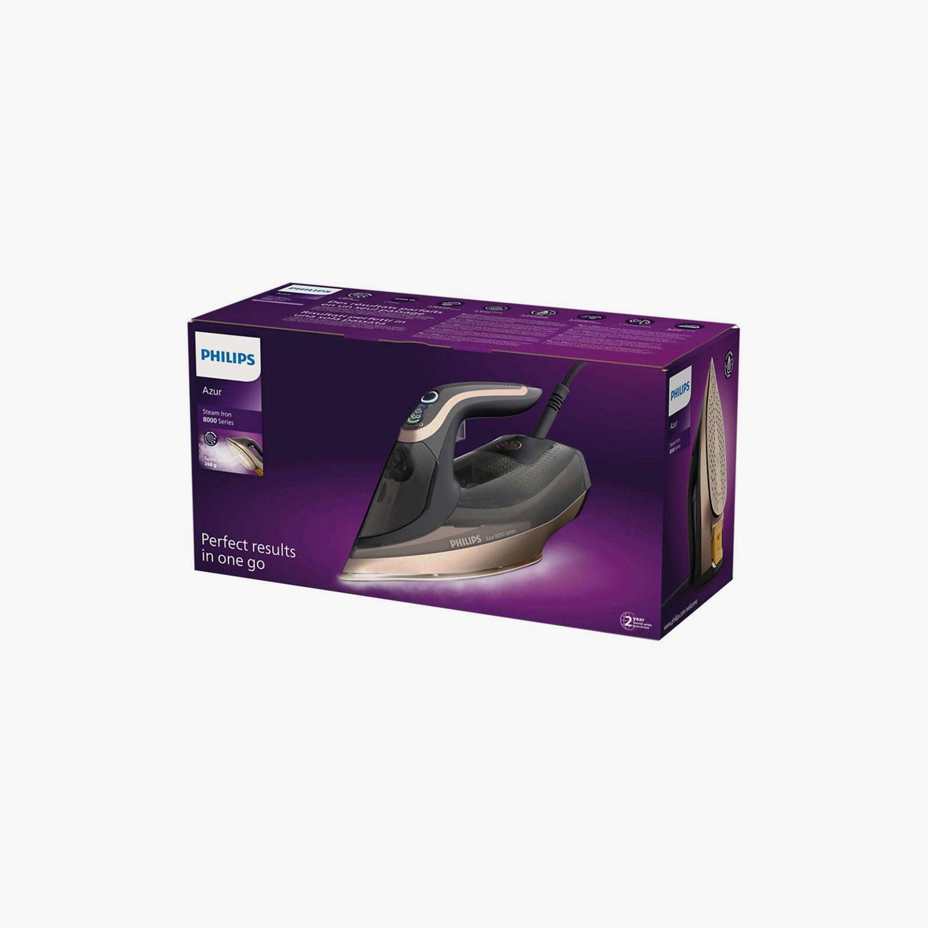 Philips Azur 8000 Series Steam Iron Black | DST8041/86-household-appliances-homeappliances-ironandsteamers-image-5