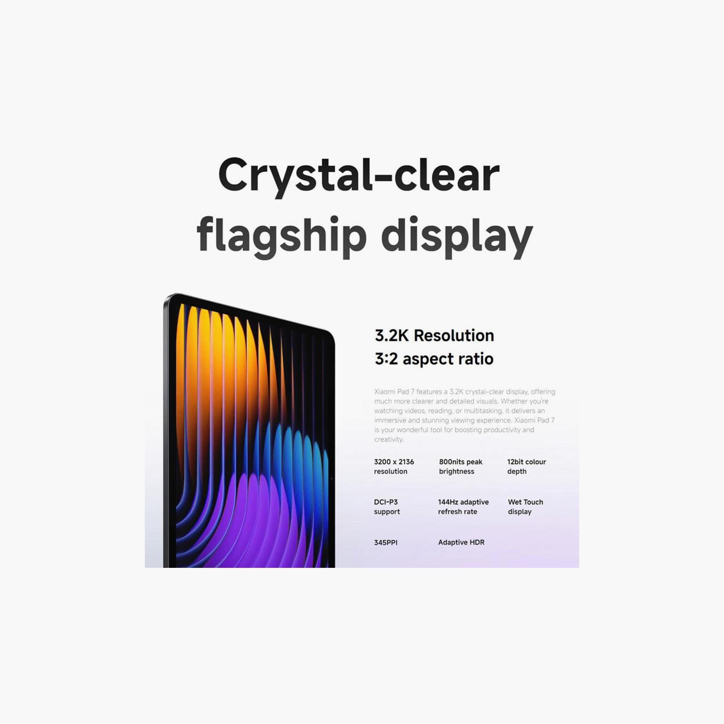 Xiaomi Pad 7 Green WiFi+Bluetooth 8GB+256GB 11.2 Inch Snapdragon 7+ Gen 3-electronics-tablets-image-3