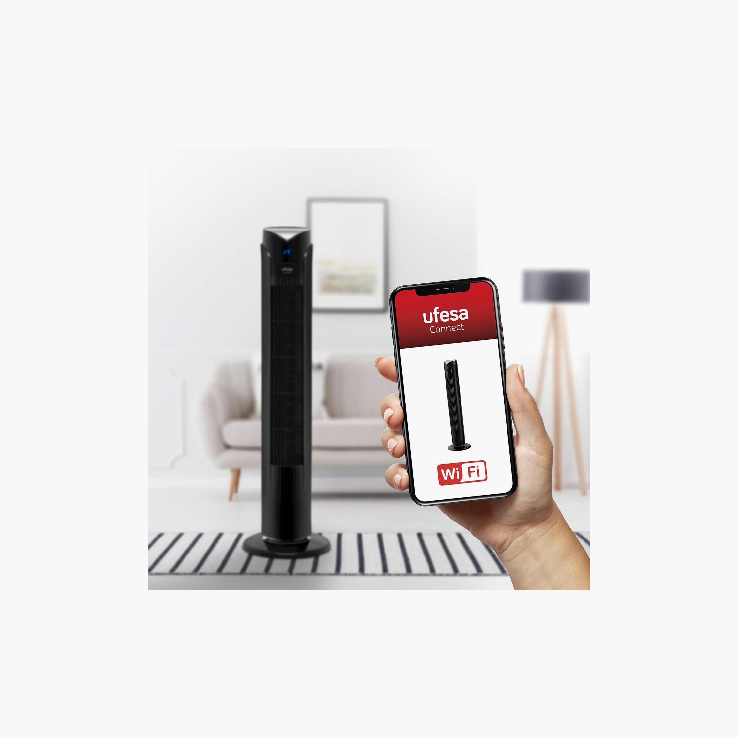 UFESA Wi-Fi Tower Fan Black | TW1700 OSLO-household-appliances-homeappliances-fans-image-2