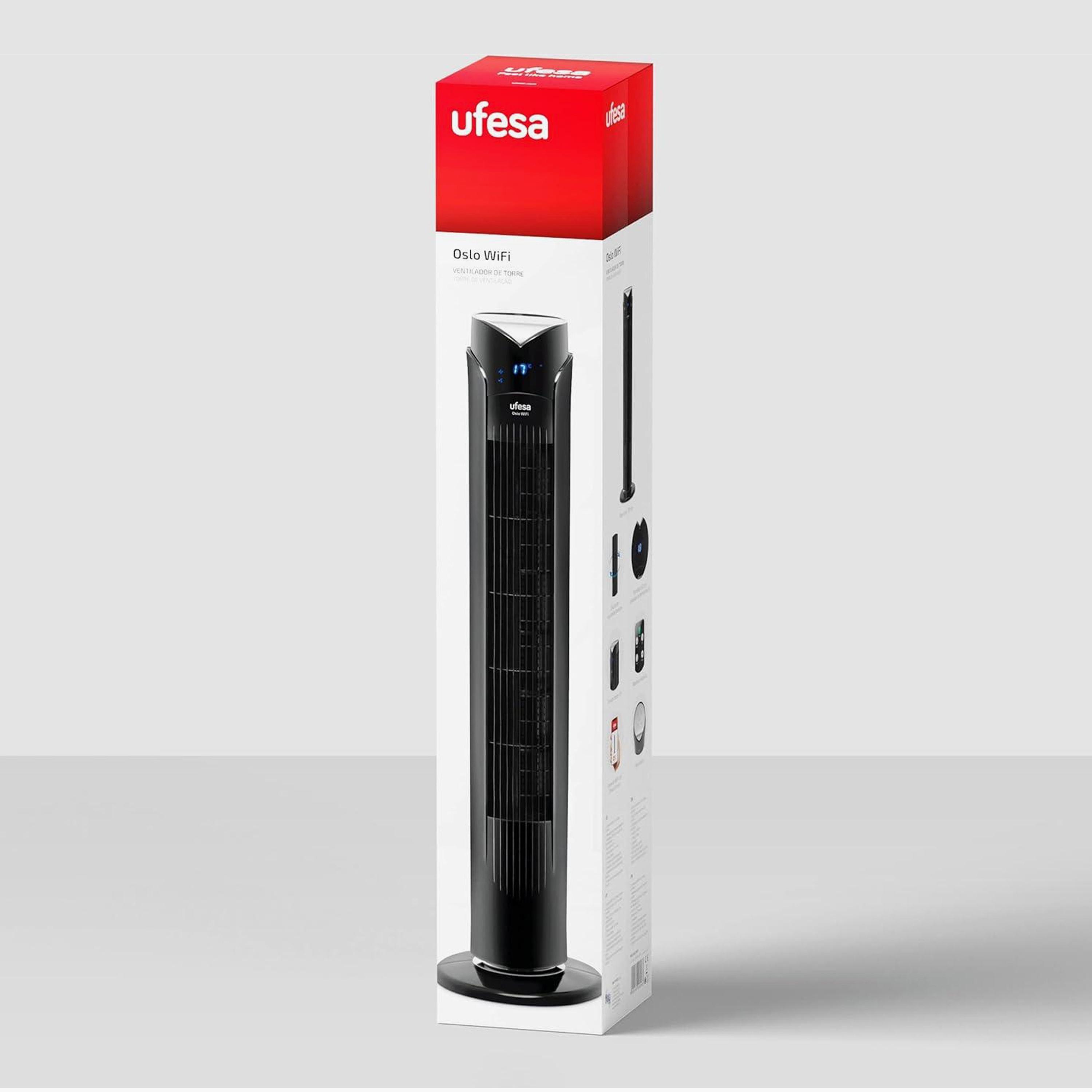 UFESA Wi-Fi Tower Fan Black | TW1700 OSLO-household-appliances-homeappliances-fans-image-3
