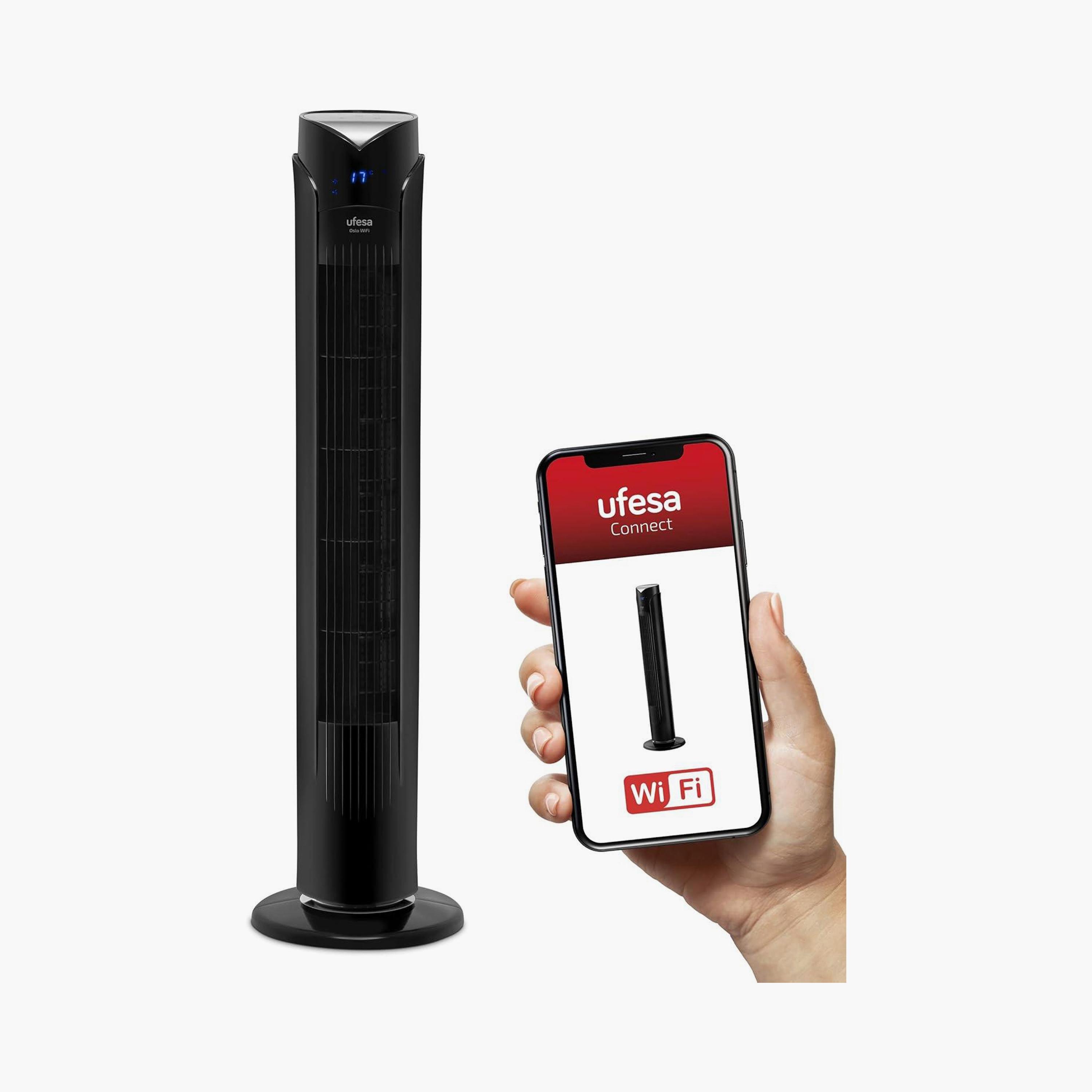 UFESA Wi-Fi Tower Fan Black | TW1700 OSLO-household-appliances-homeappliances-fans-image-4
