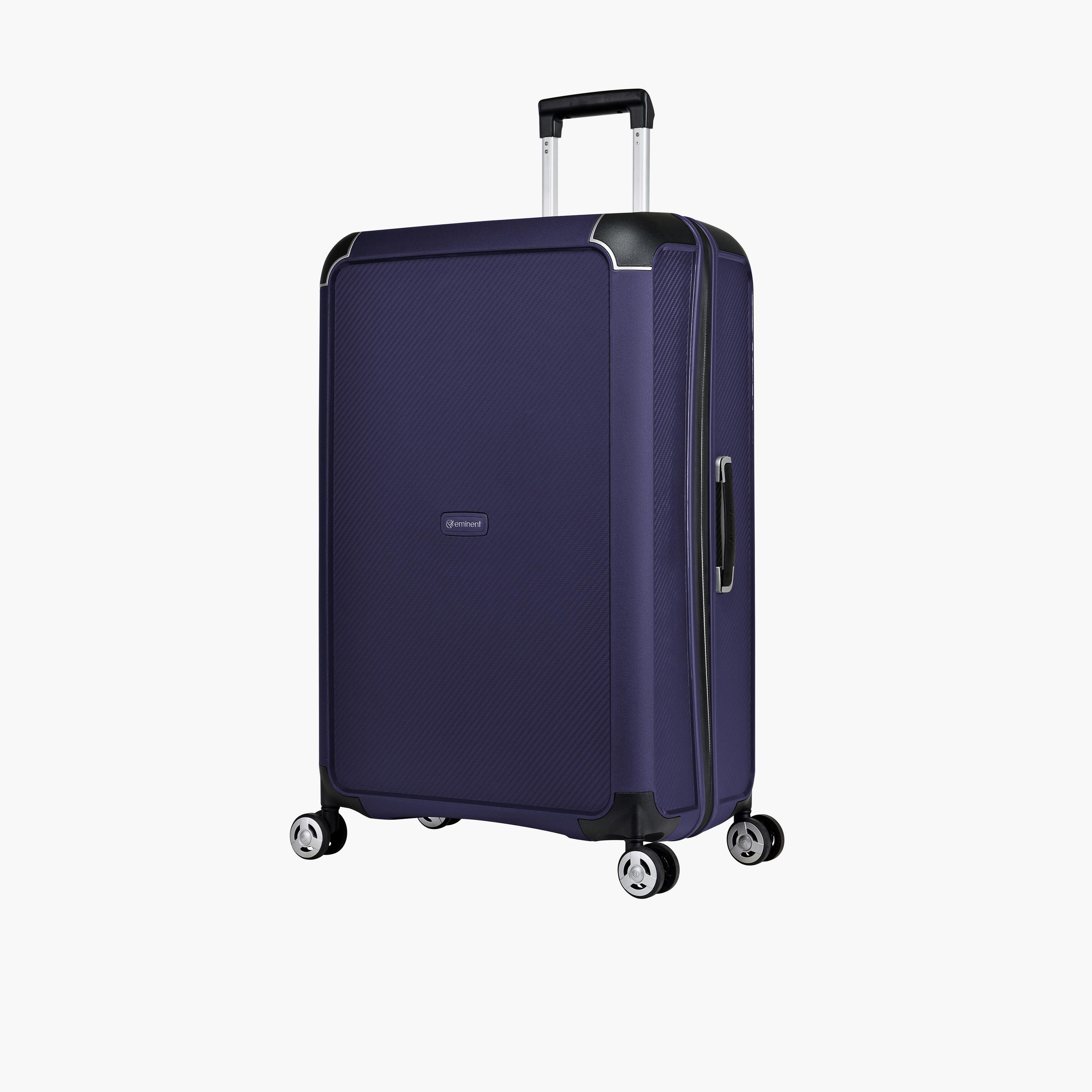 Eminent 76 CM Large Check-in Polypropylene Hard Sided 4-Wheeler Spinner Trolley Bag with TSA Lock-travel-luggagesandbags-luggage-image-1