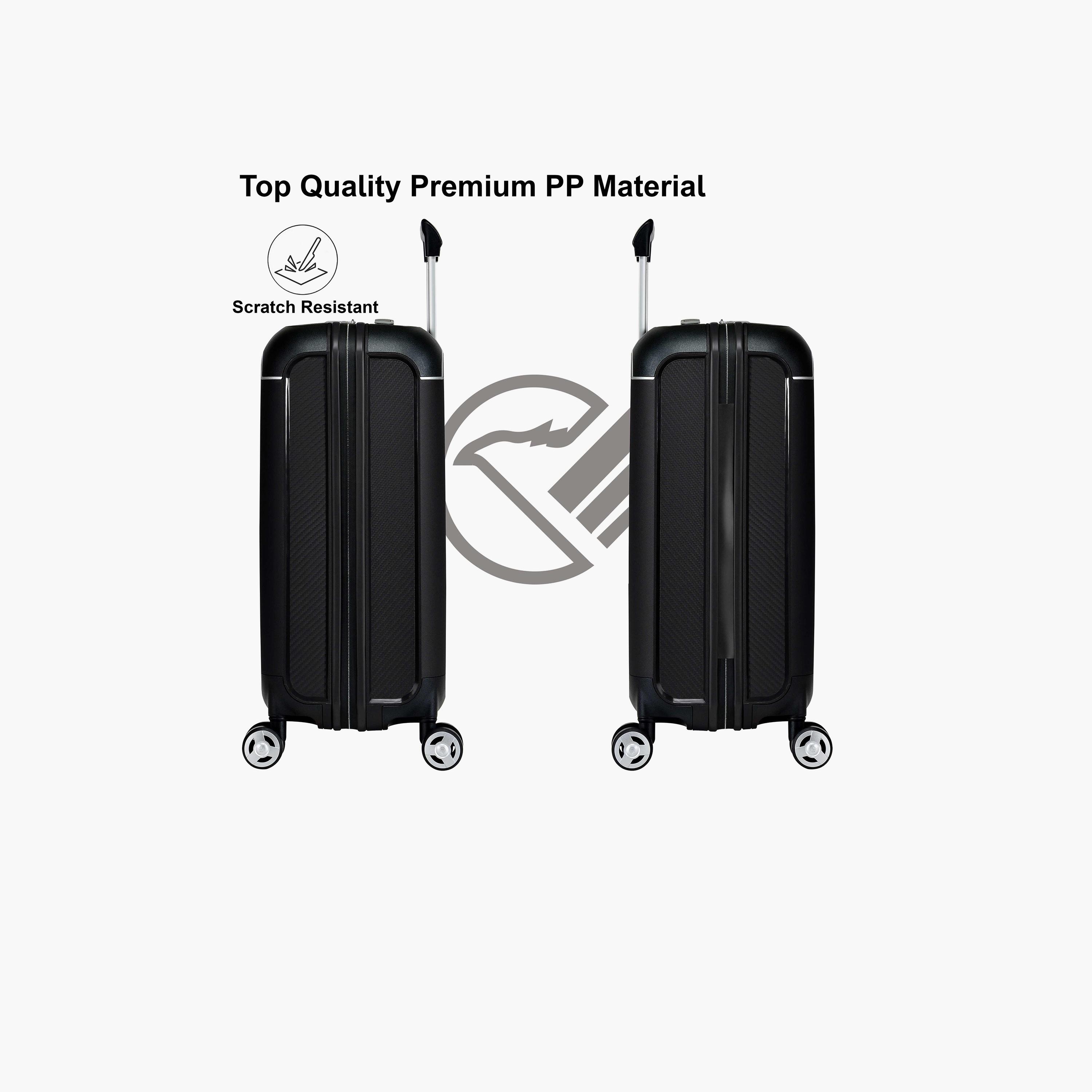 Eminent Set of 3 Polypropylene Hard Sided 4-Wheeler Spinner Trolley Bag with TSA Lock-travel-luggagesandbags-luggage-image-8