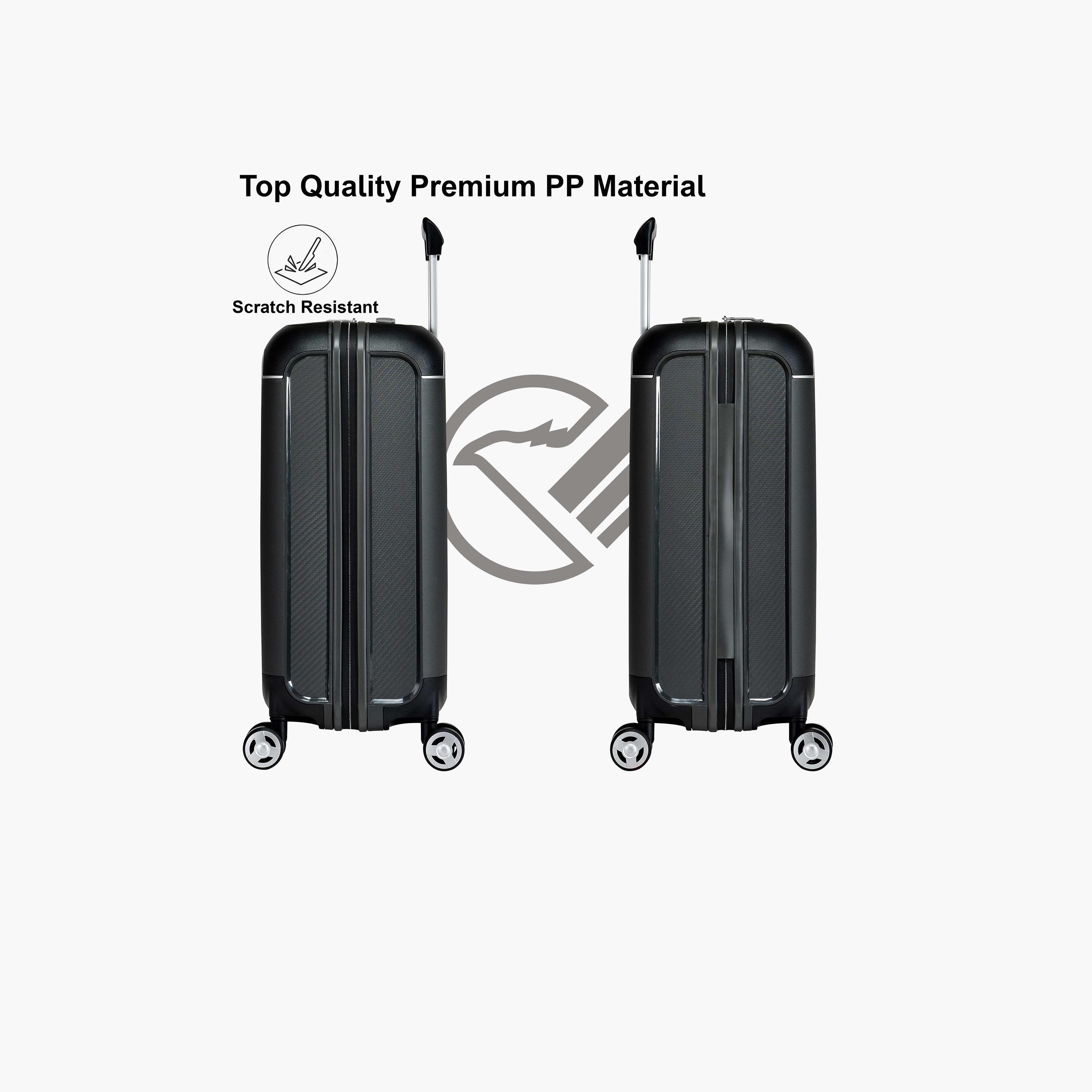 Eminent Set of 3 Polypropylene Hard Sided 4-Wheeler Spinner Trolley Bag with TSA Lock-travel-luggagesandbags-luggage-image-8