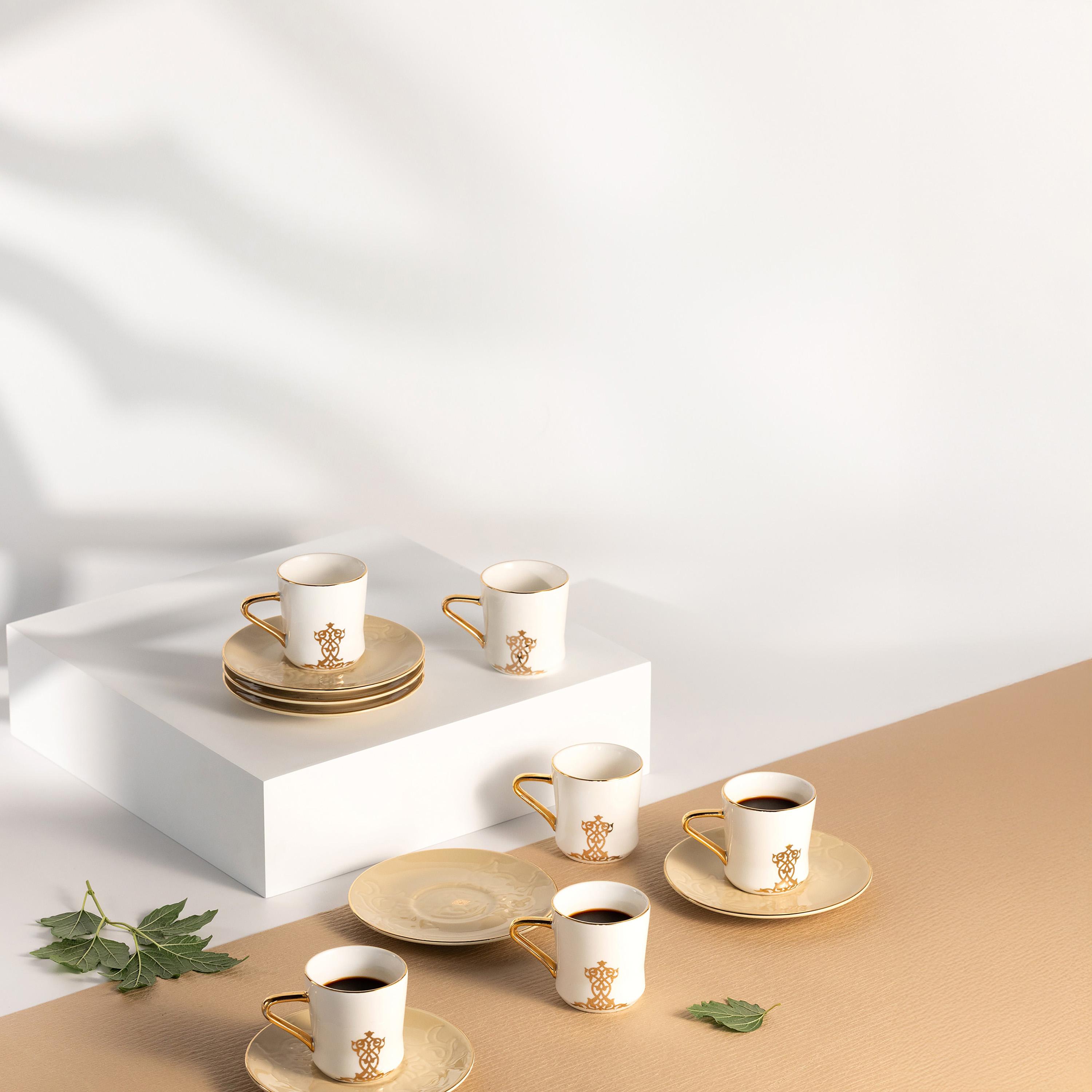 طقم قهوة تركية بورسلان 12 قطعة من أوتانتيك-household-dining-teaandcoffee-teaandcoffeesets-image-1