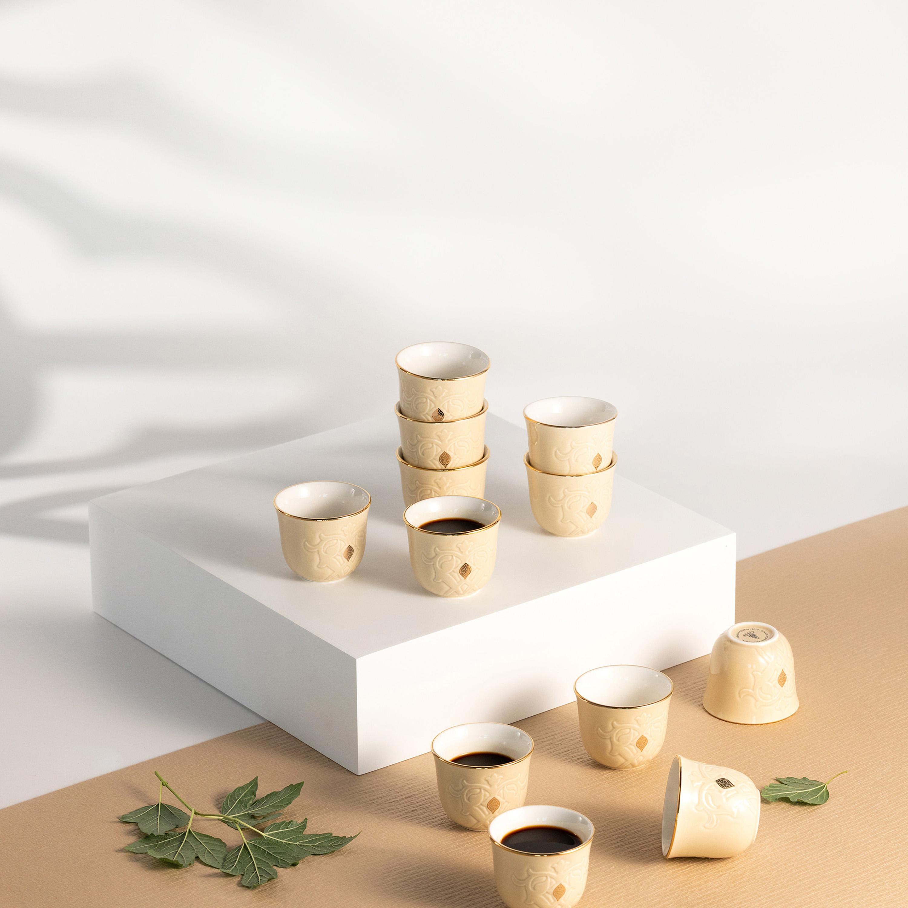 طقم فناجين قهوة بورسلان 12 قطعة من أوتانتيك-household-dining-teaandcoffee-teaandcoffeesets-image-1