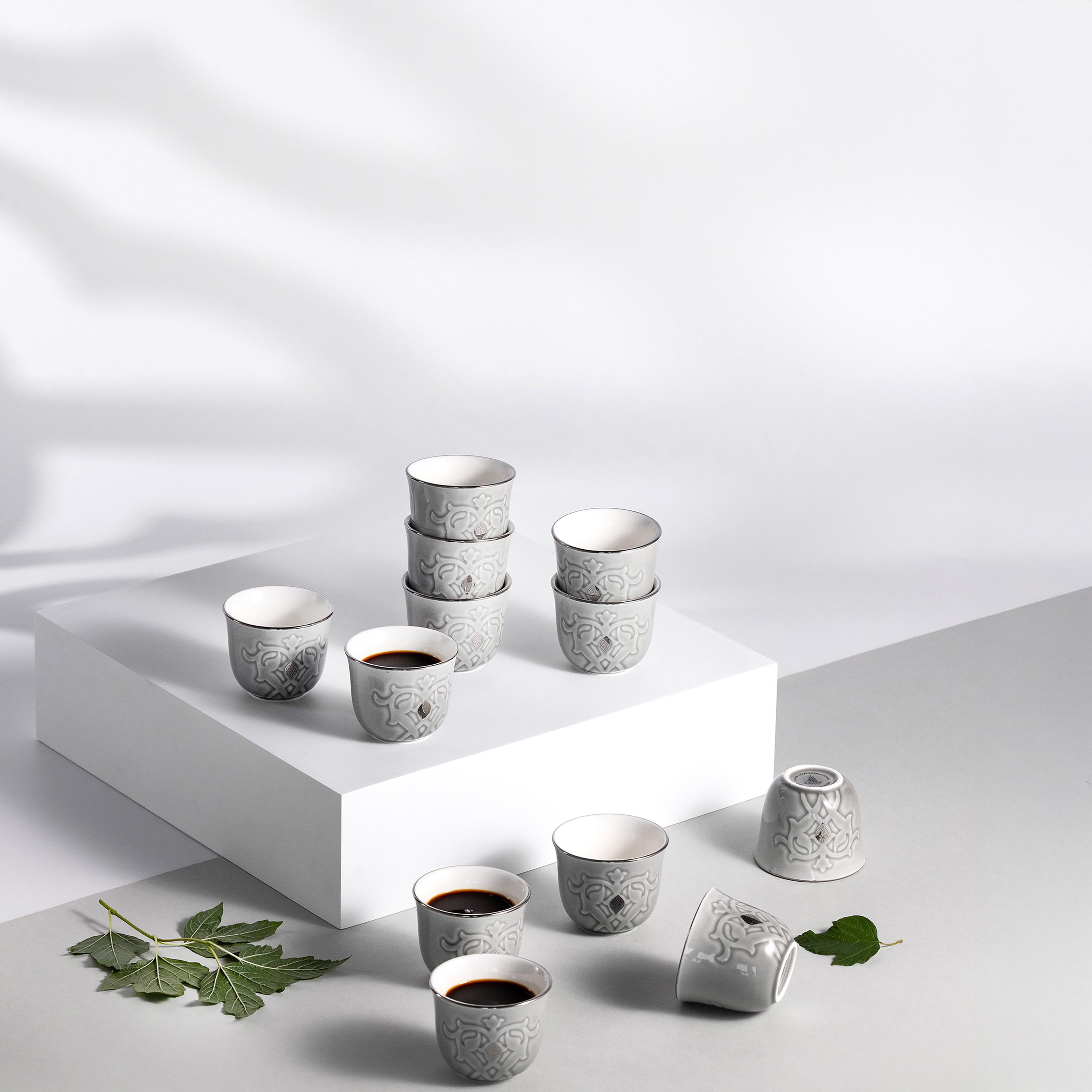 طقم فناجين قهوة بورسلان 12 قطعة من أوتانتيك-household-dining-teaandcoffee-teaandcoffeesets-image-1