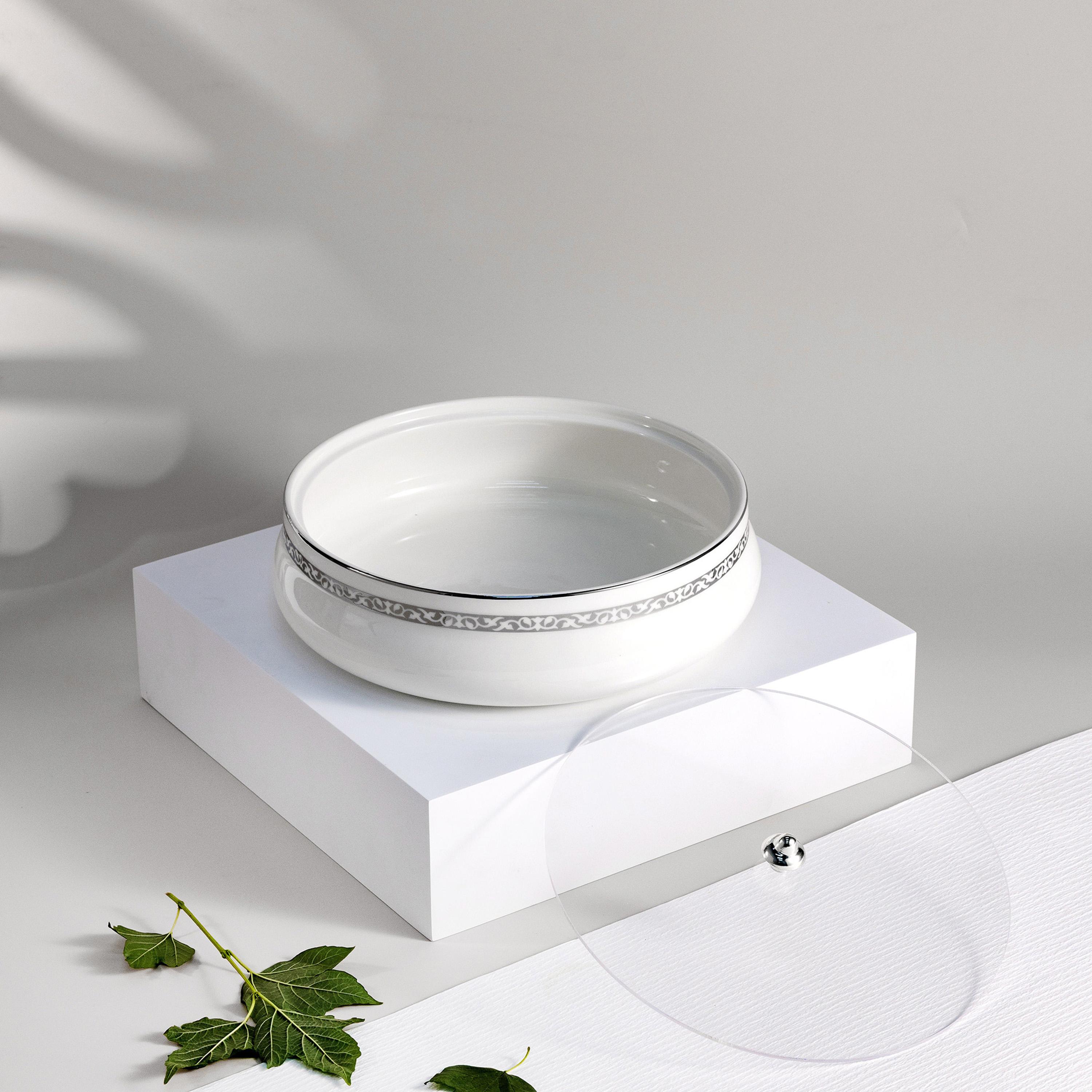 وعاء تقديم بغطاء إليجانت من أوتانتيك-household-dining-dinnerware-bowls-image-1