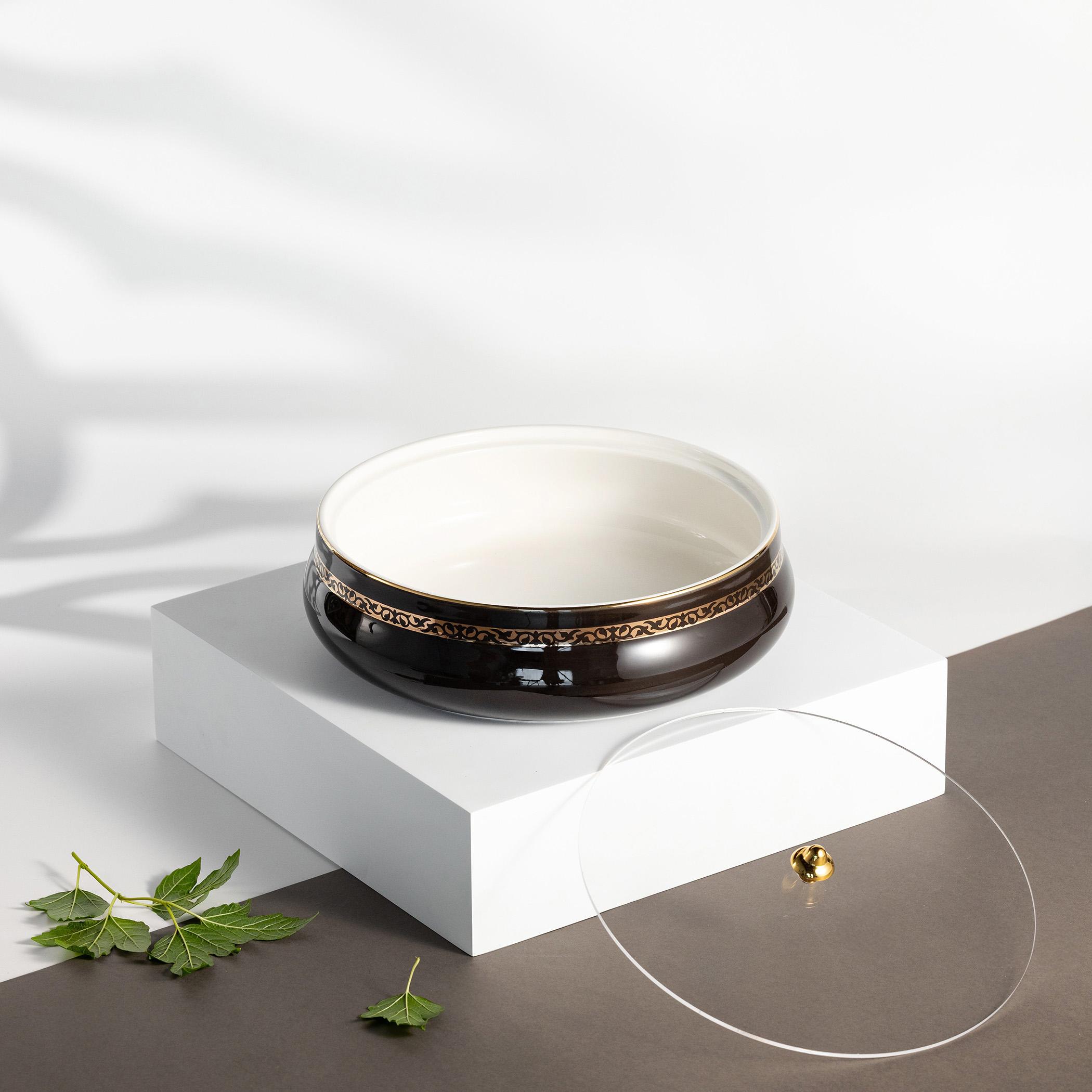 وعاء تقديم بورسلان بغطاء من أوتانتيك-household-dining-dinnerware-bowls-image-1