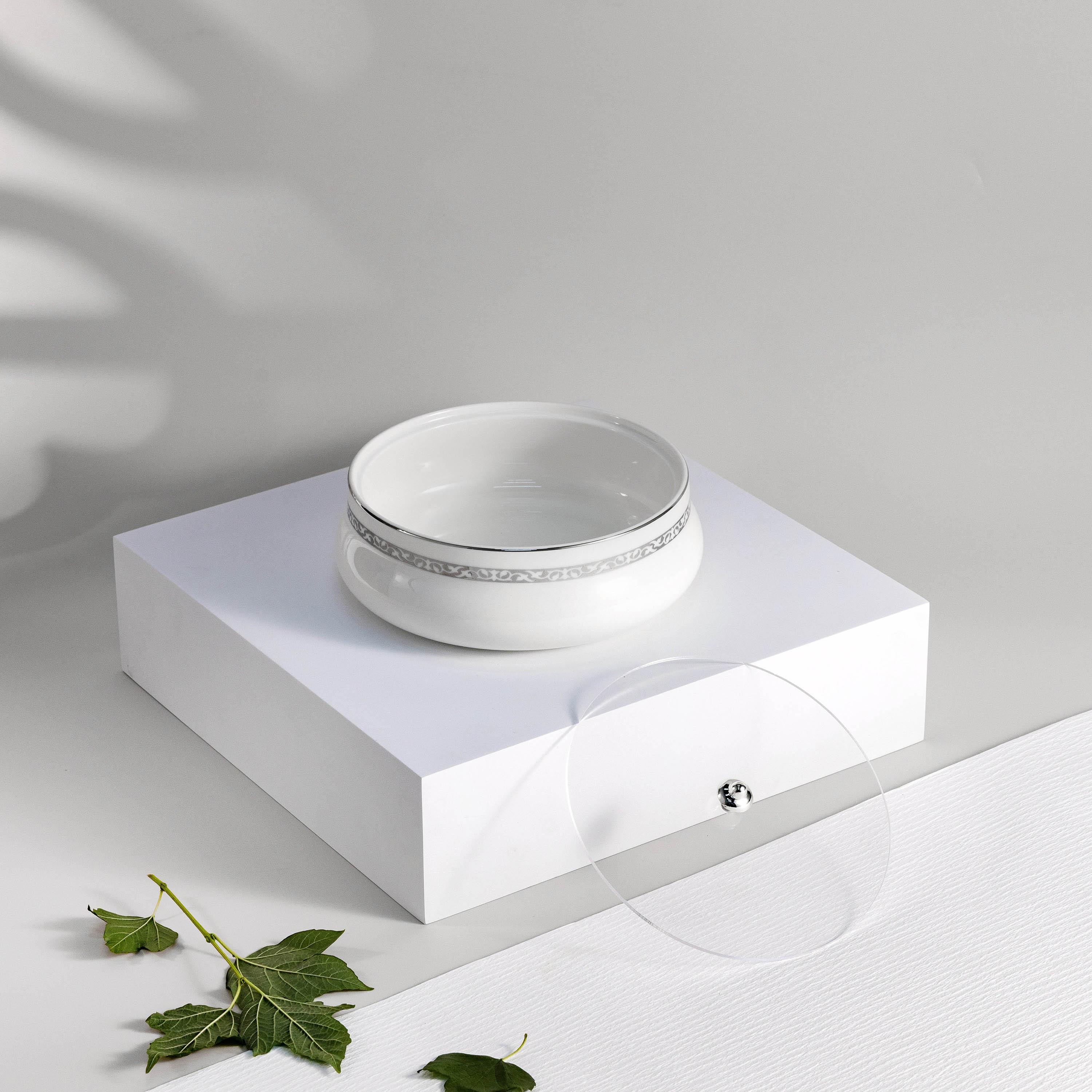 وعاء تمر سيراميك بغطاء إليجانت من أوتانتيك-household-dining-dinnerware-bowls-image-1