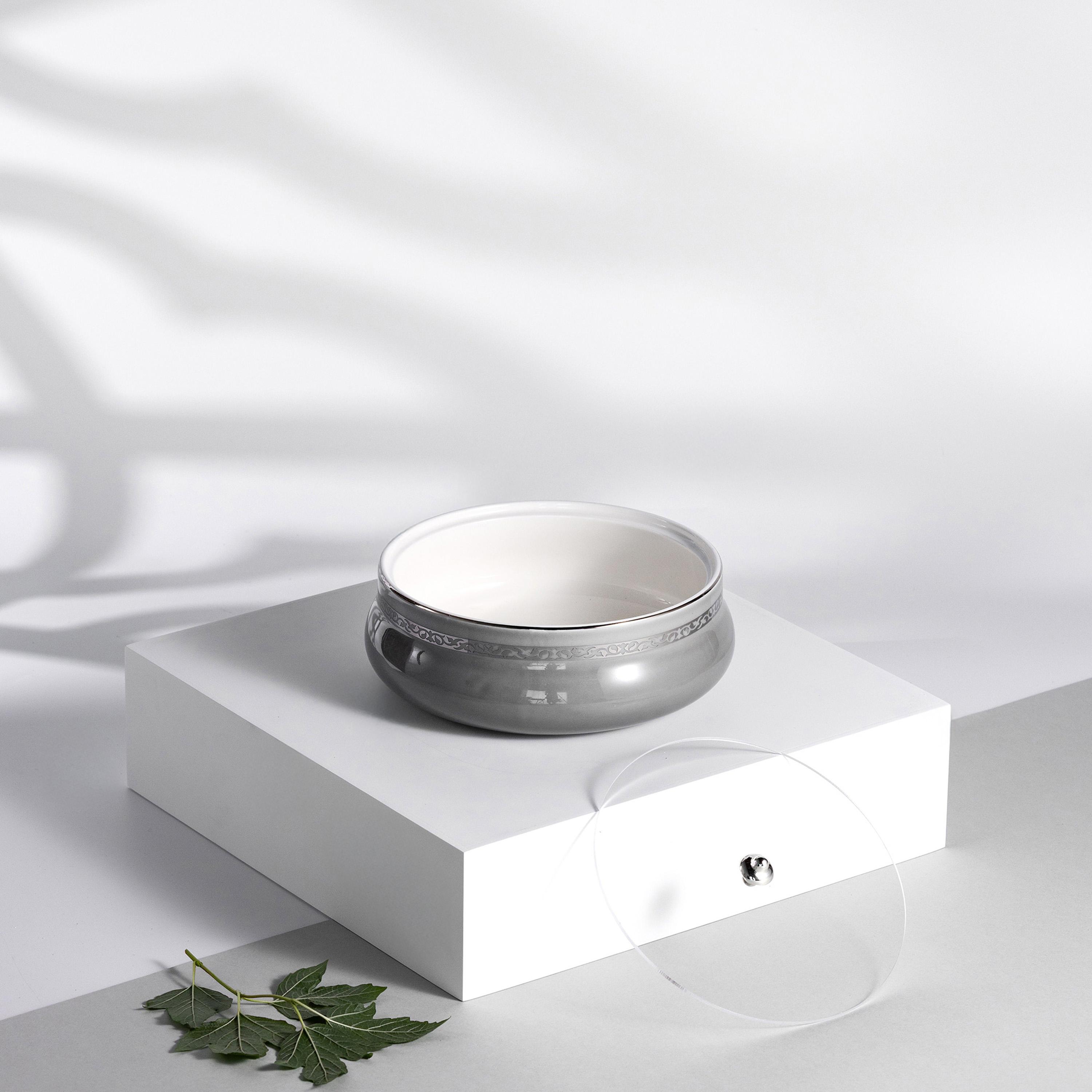 وعاء تقديم سيراميك مزخرف بغطاء من أوتانتيك-household-dining-dinnerware-bowls-image-1