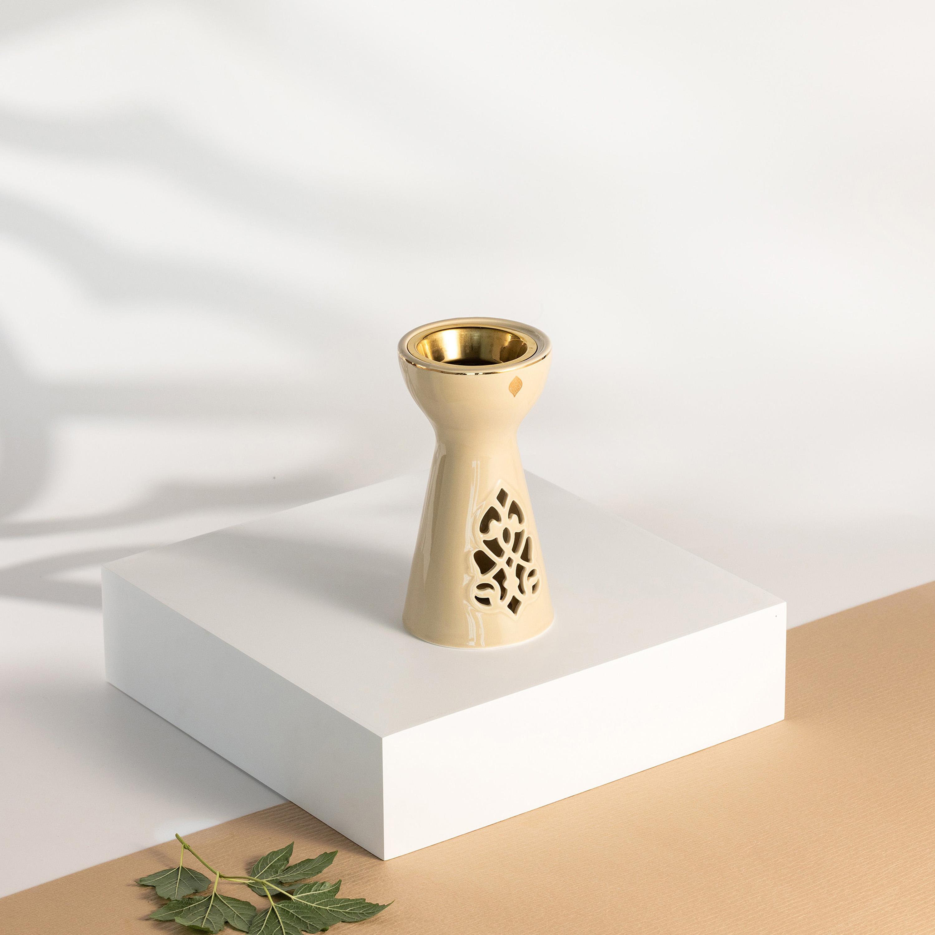 Otantik Ceramic Incense Burner - 5x15 cms-household-homefragrance-burners-image-1