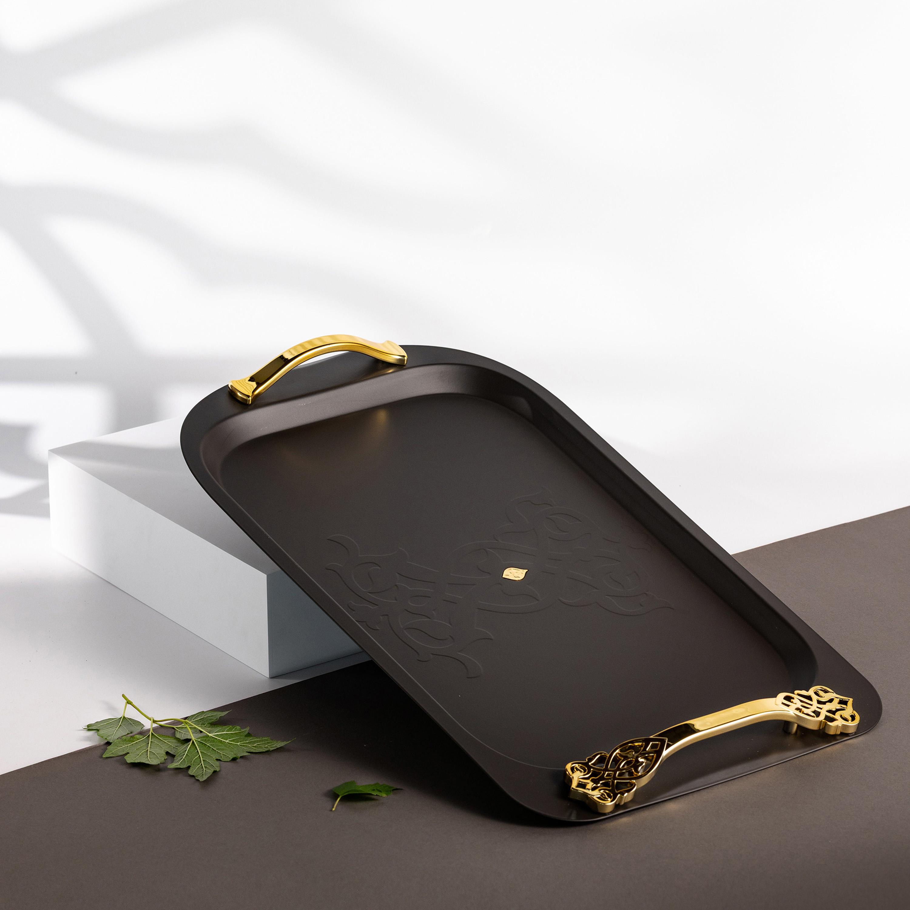 صينية تقديم بمقابض من أوتانتيك - 53x4 سم-household-dining-serveware-servingtrays-image-1