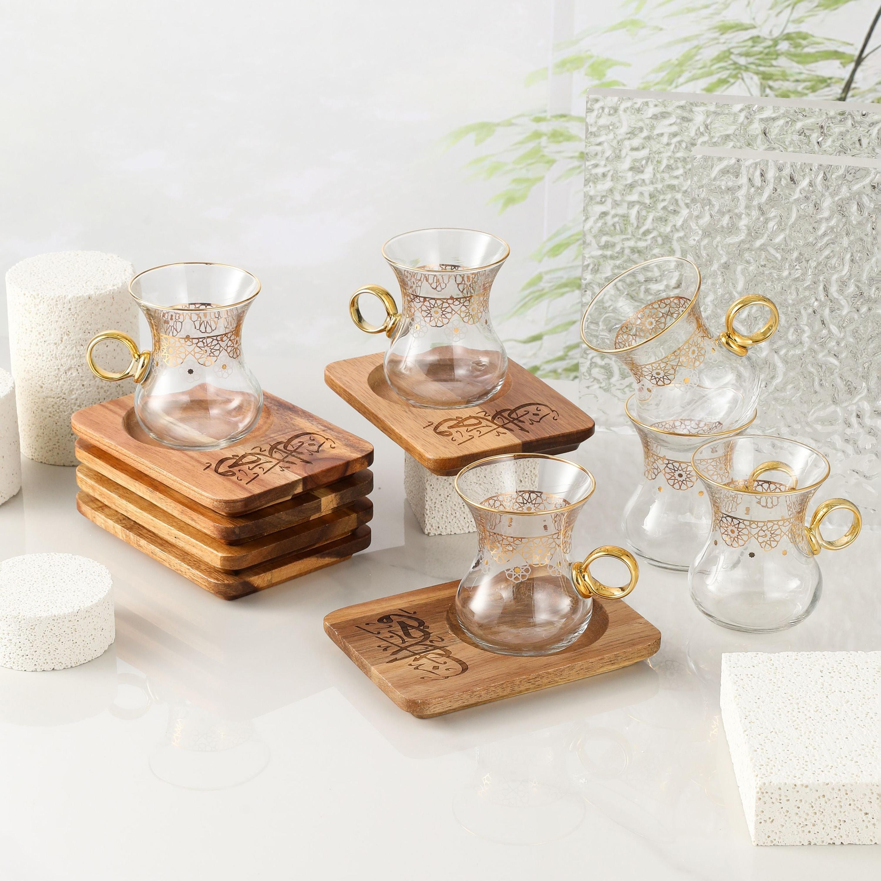 Patterned Glass Tea Set-household-dining-glassware-drinkingglasses-image-1