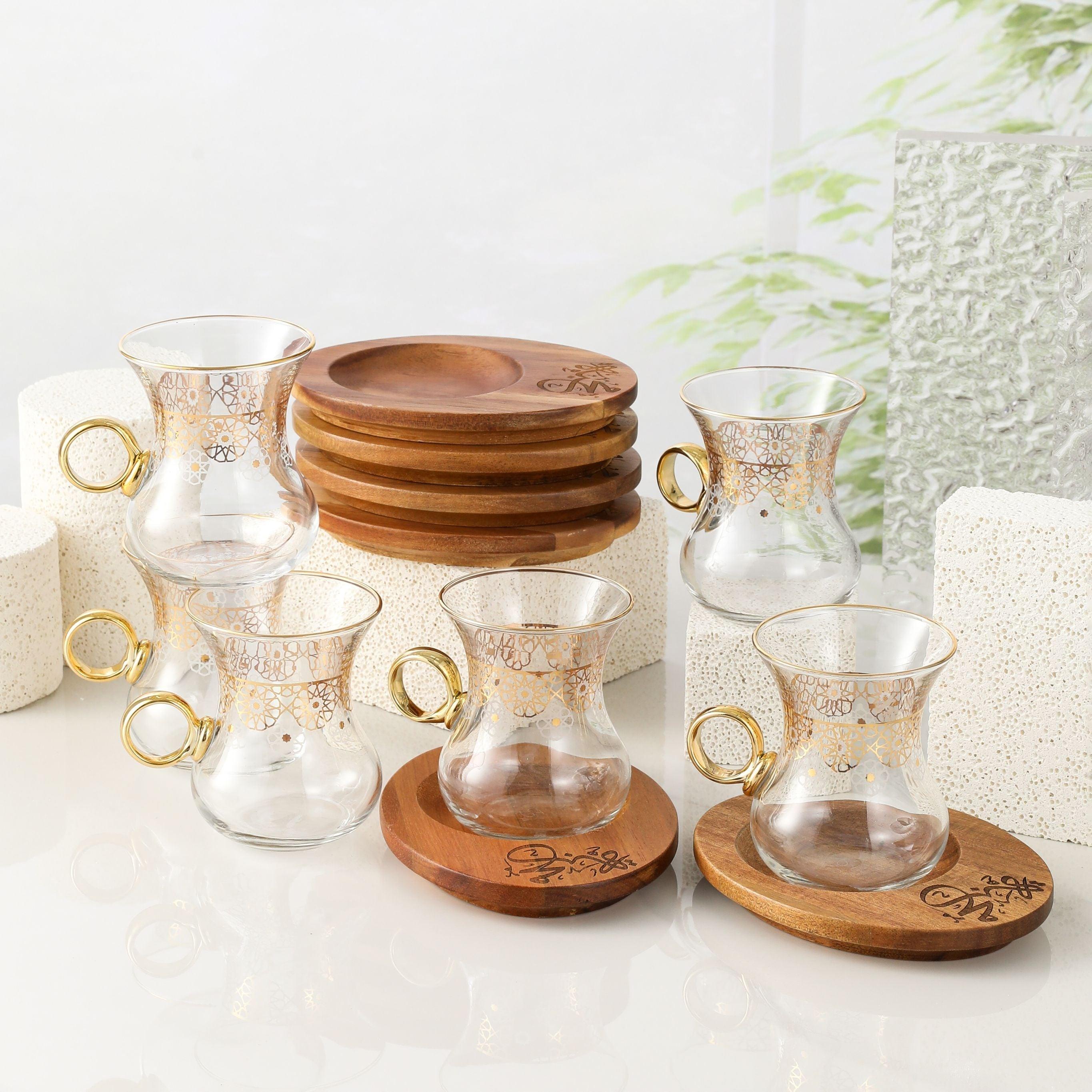 Patterned Glass Tea Set-household-dining-glassware-drinkingglasses-image-1