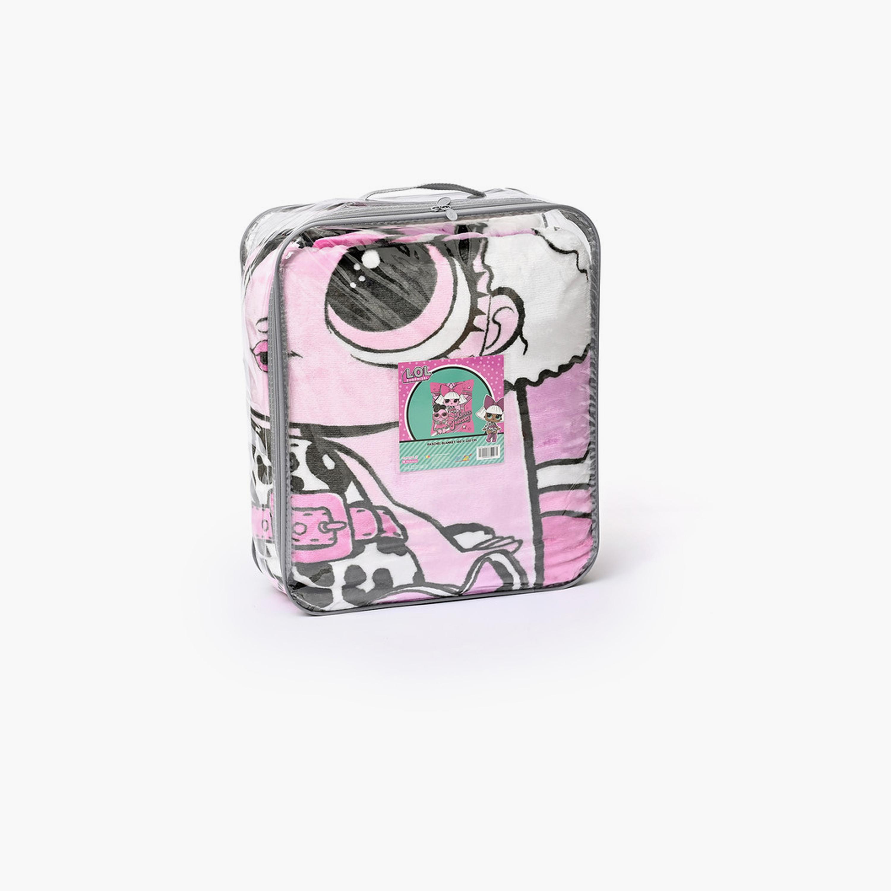 LOL Raschel Ultra-Soft Blanket - Pink-baby-nursery-blanketsandswaddles-receivingblankets-image-1