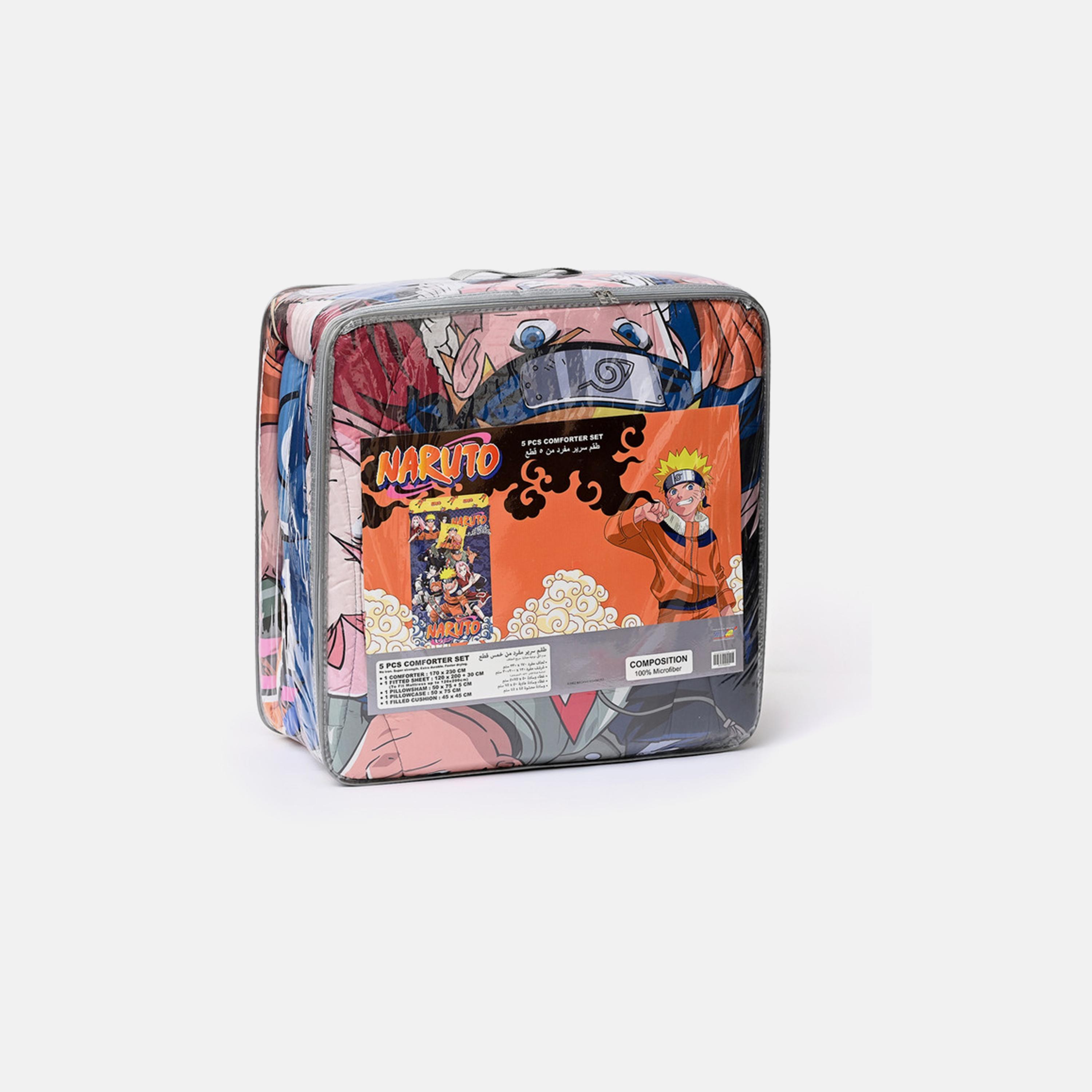 Naruto 5-in-1 Comforter Set - Orange-baby-nursery-blanketsandswaddles-receivingblankets-image-2
