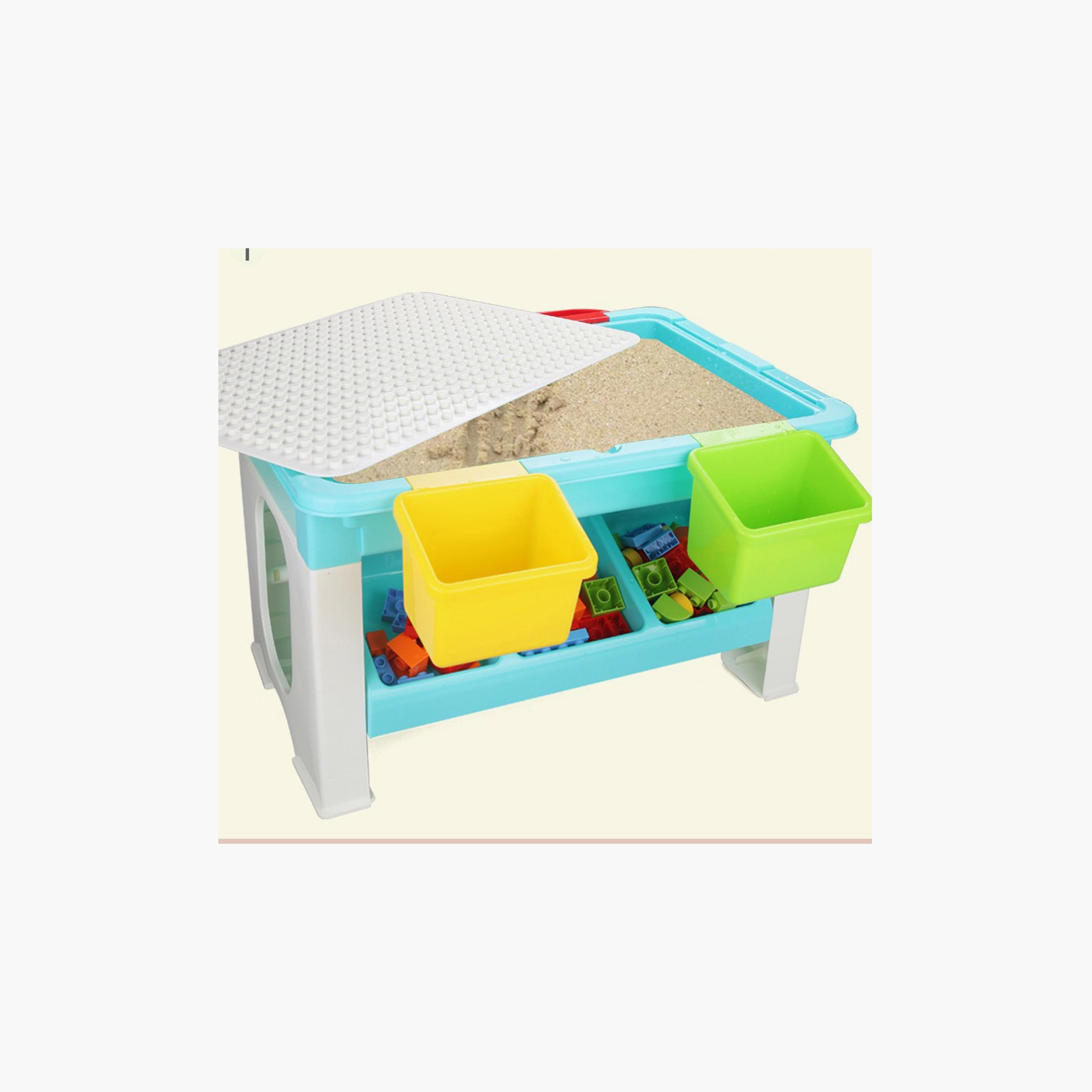 Kikibebe 69-Piece Building Block Table - Multicolor-toys-buildingblocks-blocks-image-2