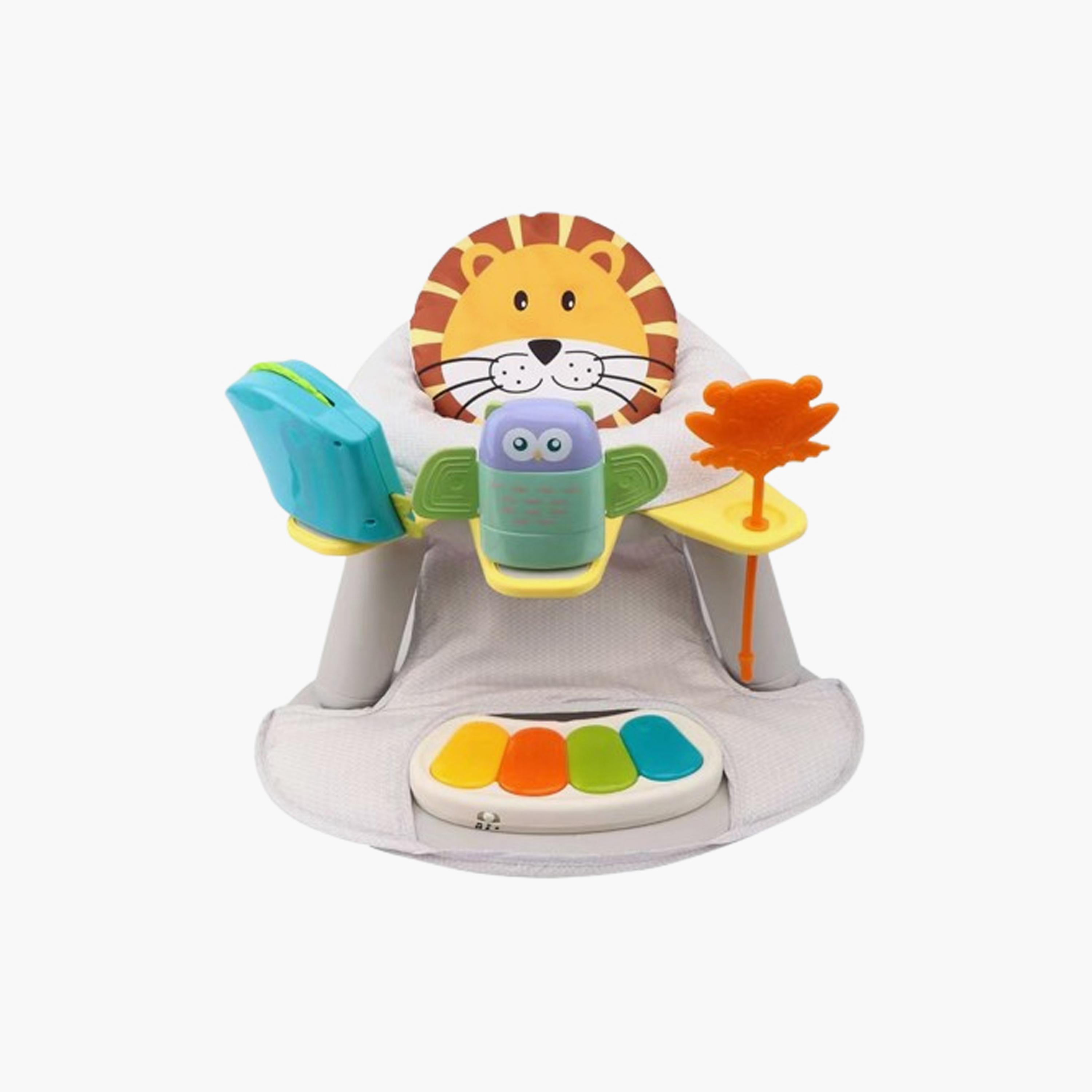 Kikibebe 2-in-1 Baby Fitness Dining Chair with Piano - Multicolor-baby-feeding-accessories-image-1