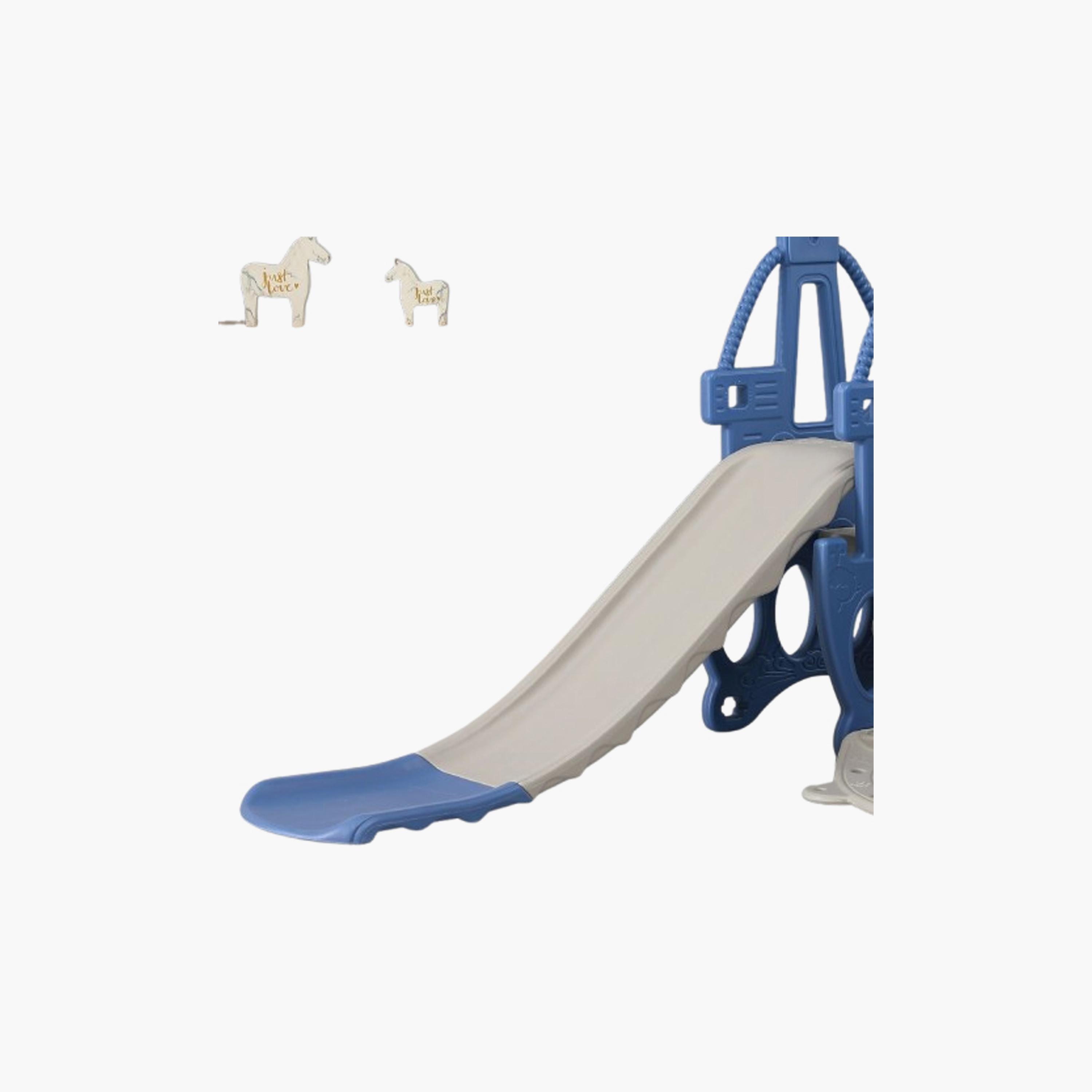 Kikibebe 3-In-1 Multi-Function Baby Slide & Swing set  For Ages 1-6, Indoor Use,  Blue-toys-outdoor-slidesandswings-image-2