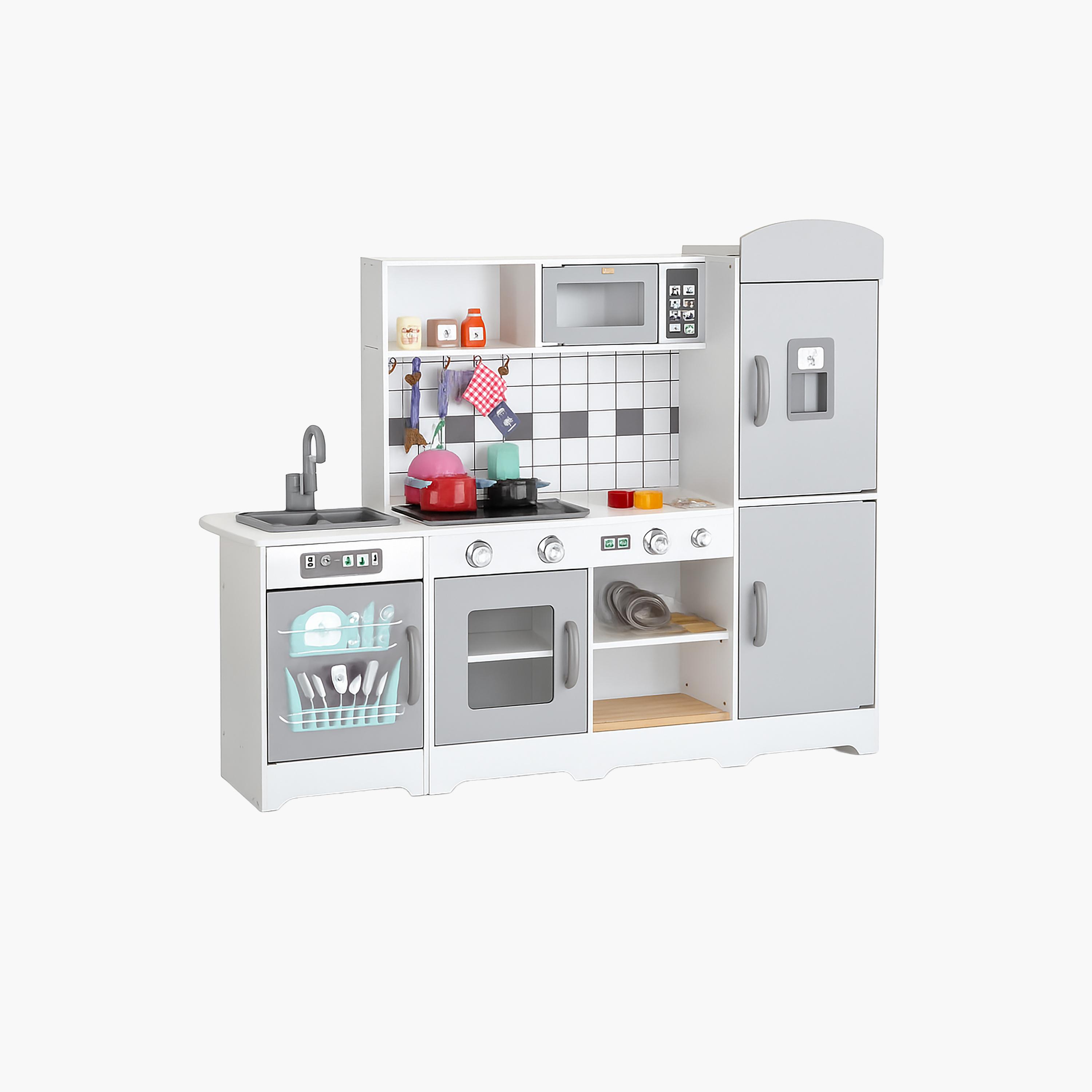 Kikibebe Wooden Simulation Cooker Set  with Water and cooking Sound Playset For Kids-Multicolor-toys-roleplay-kitchensets-image-1