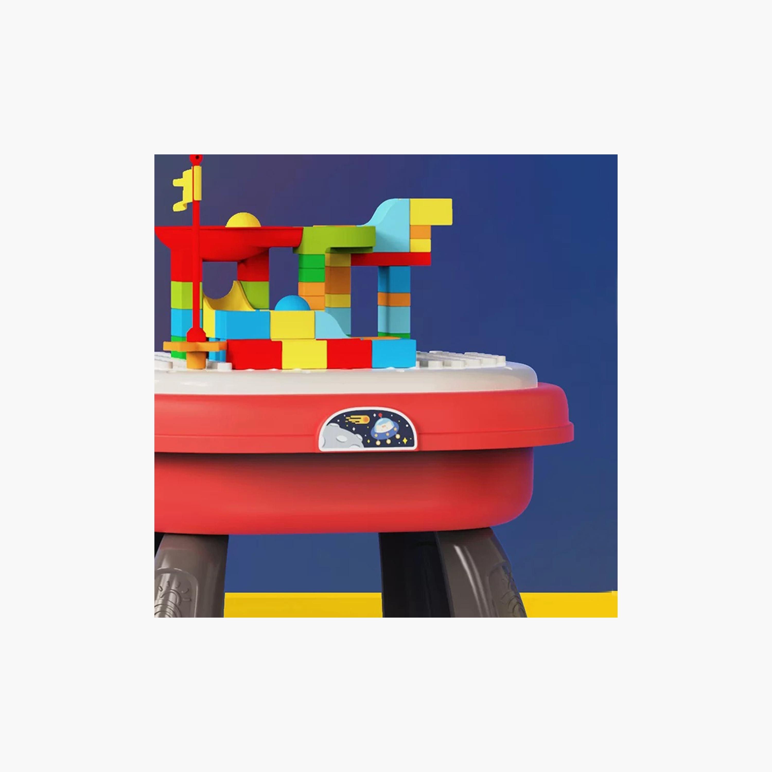 Kikibebe Multi-Functional Double-Sided Puzzle Game Table - Meow Meow - Red-toys-indoortoys-puzzles-image-3