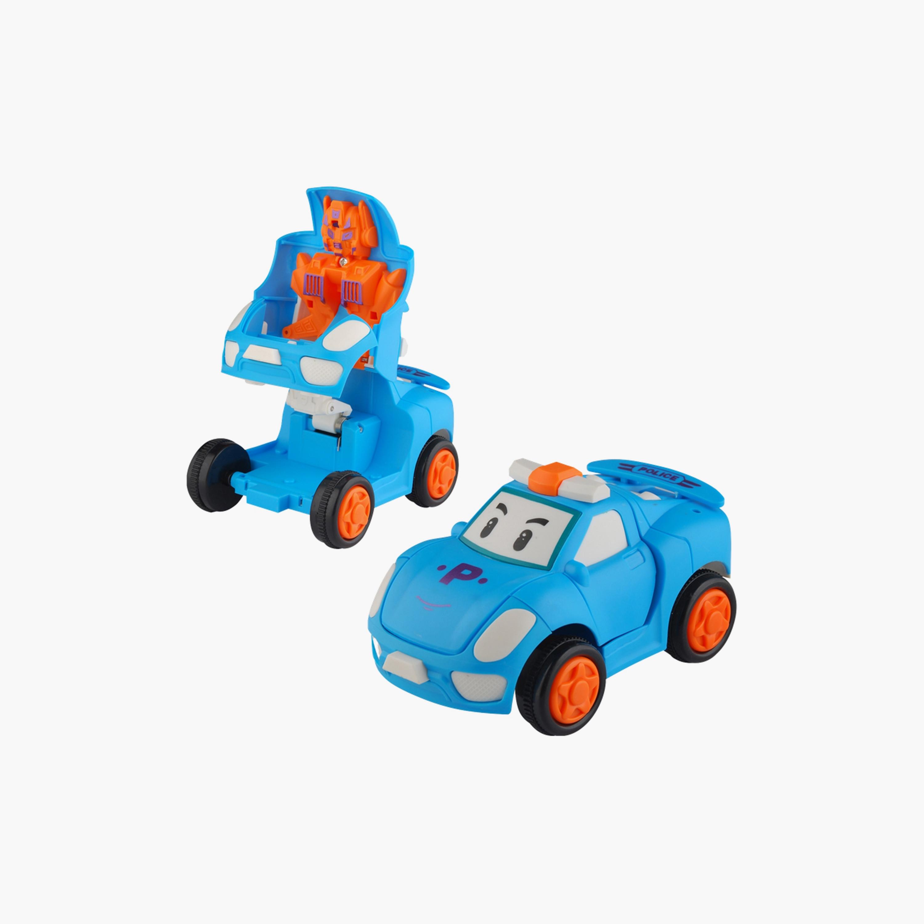 Urban Tots Transformer Mini Racing Robot Car - Multicolor-toys-babyandtoddlertoys-pushandpulltoys-image-1