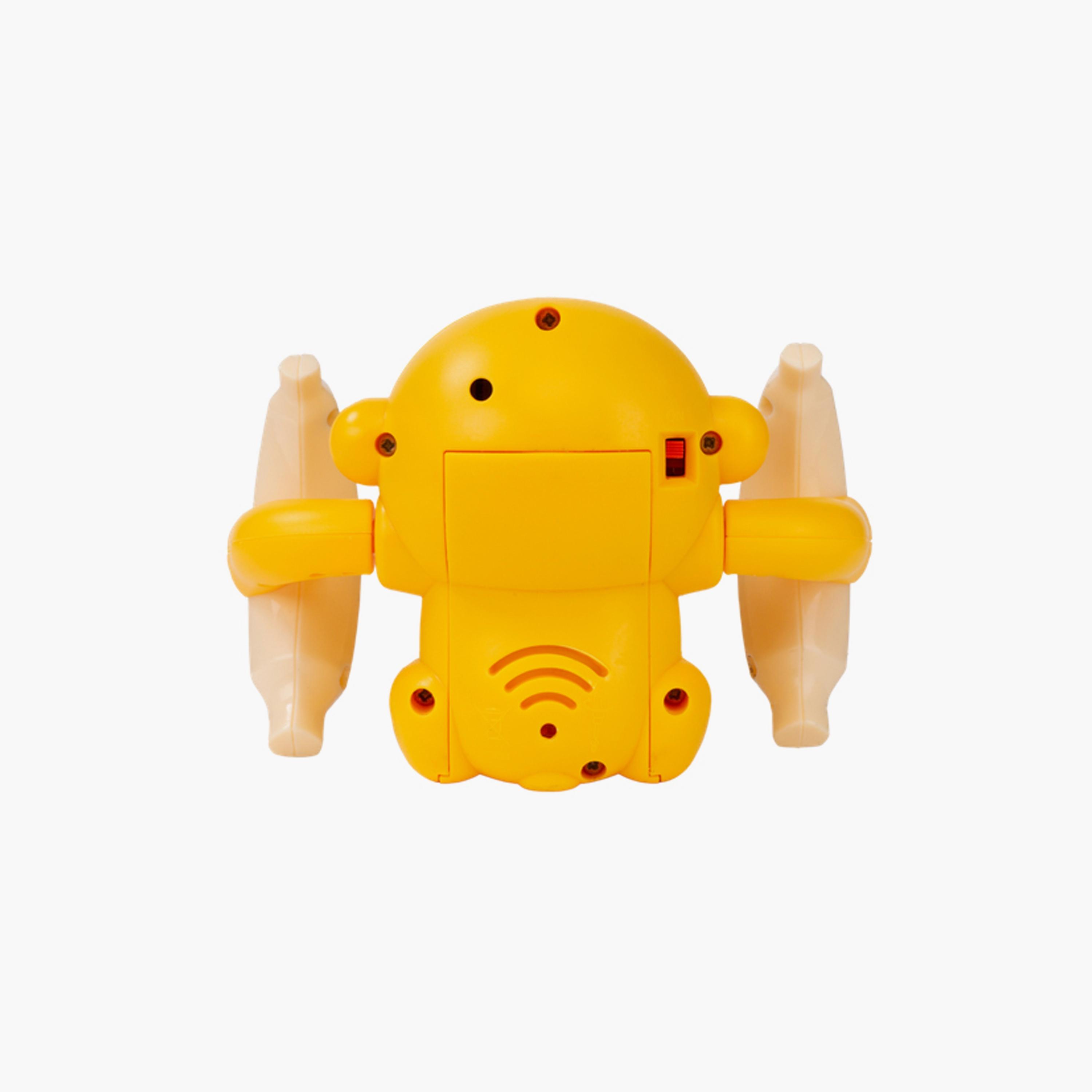 أوربان توتس نموذج كرتوني حيوان قرد مع تحكم صوتي - أصفر-toys-babyandtoddlertoys-lightsandmusicaltoys-image-2