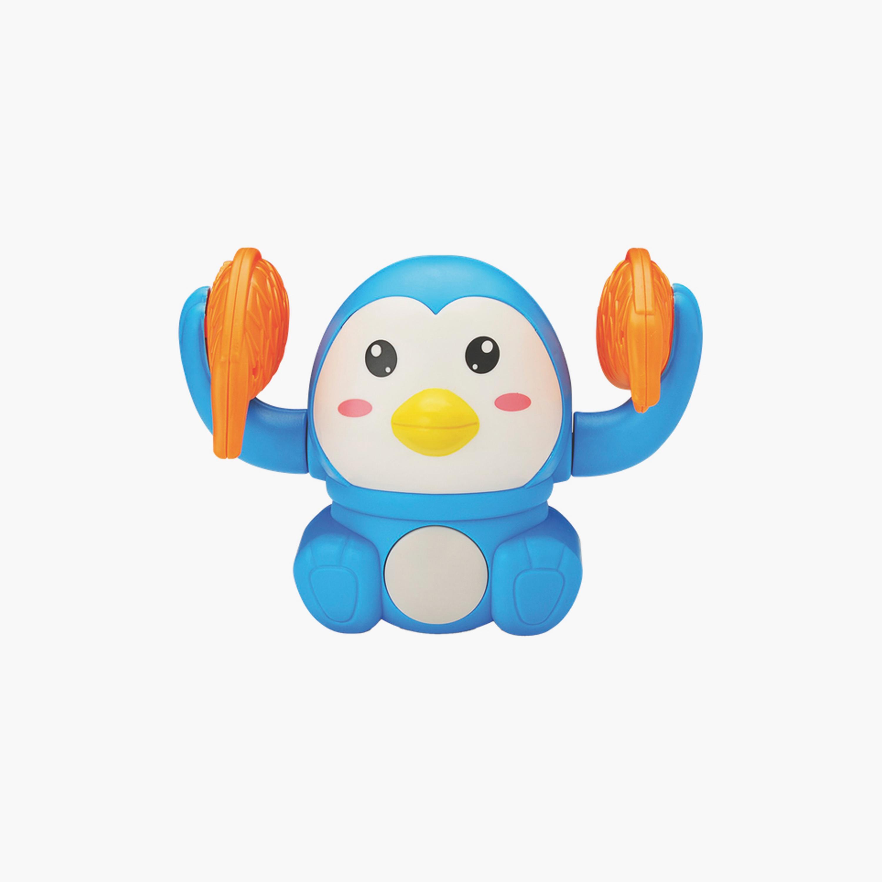 Urban Tots Electric Tumbling Penguin Toy with Vibrant Colors, Lights & Sound - Blue-toys-babyandtoddlertoys-lightsandmusicaltoys-image-3