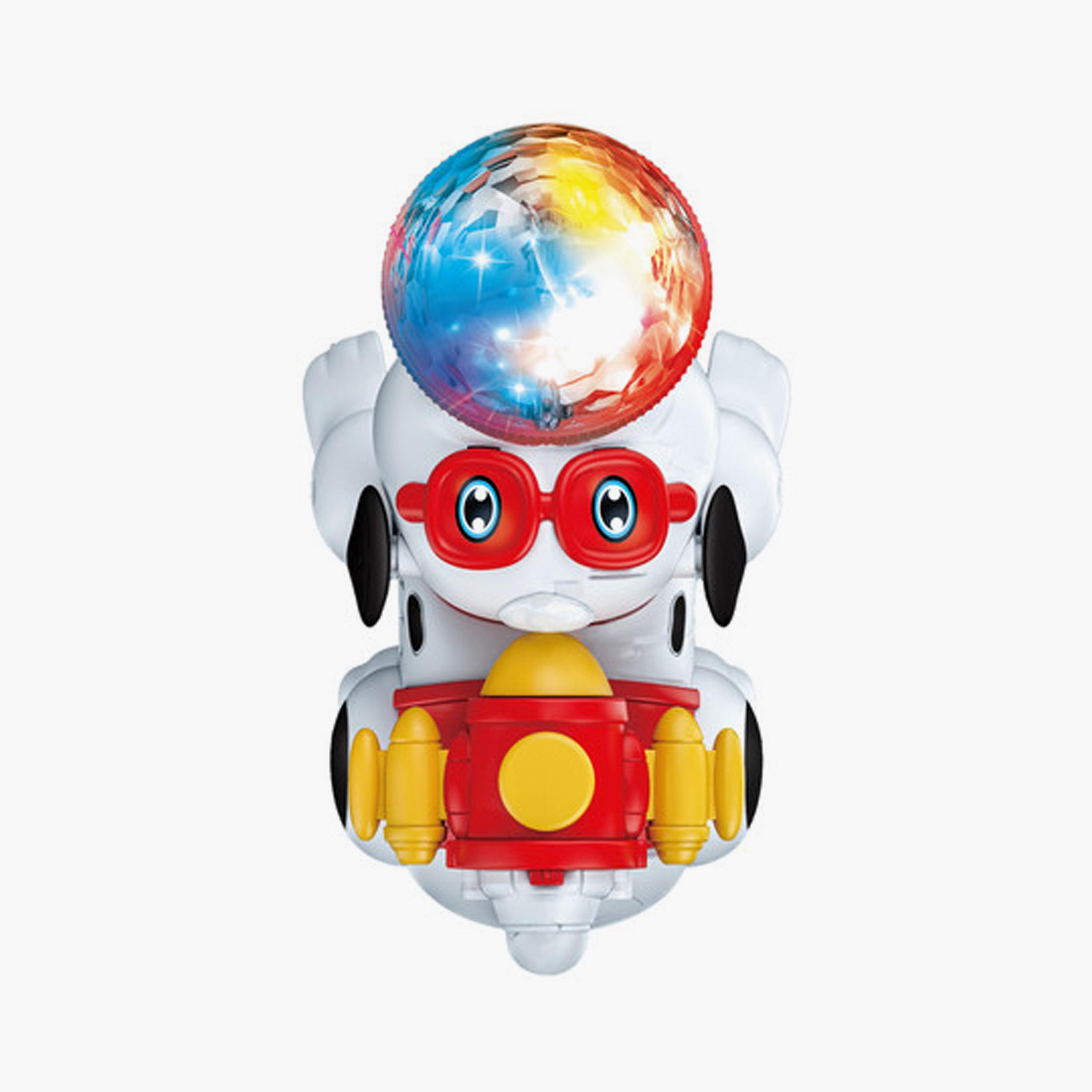 Urban Tots 360° Rotating Dog Toy - White-toys-babyandtoddlertoys-lightsandmusicaltoys-image-2