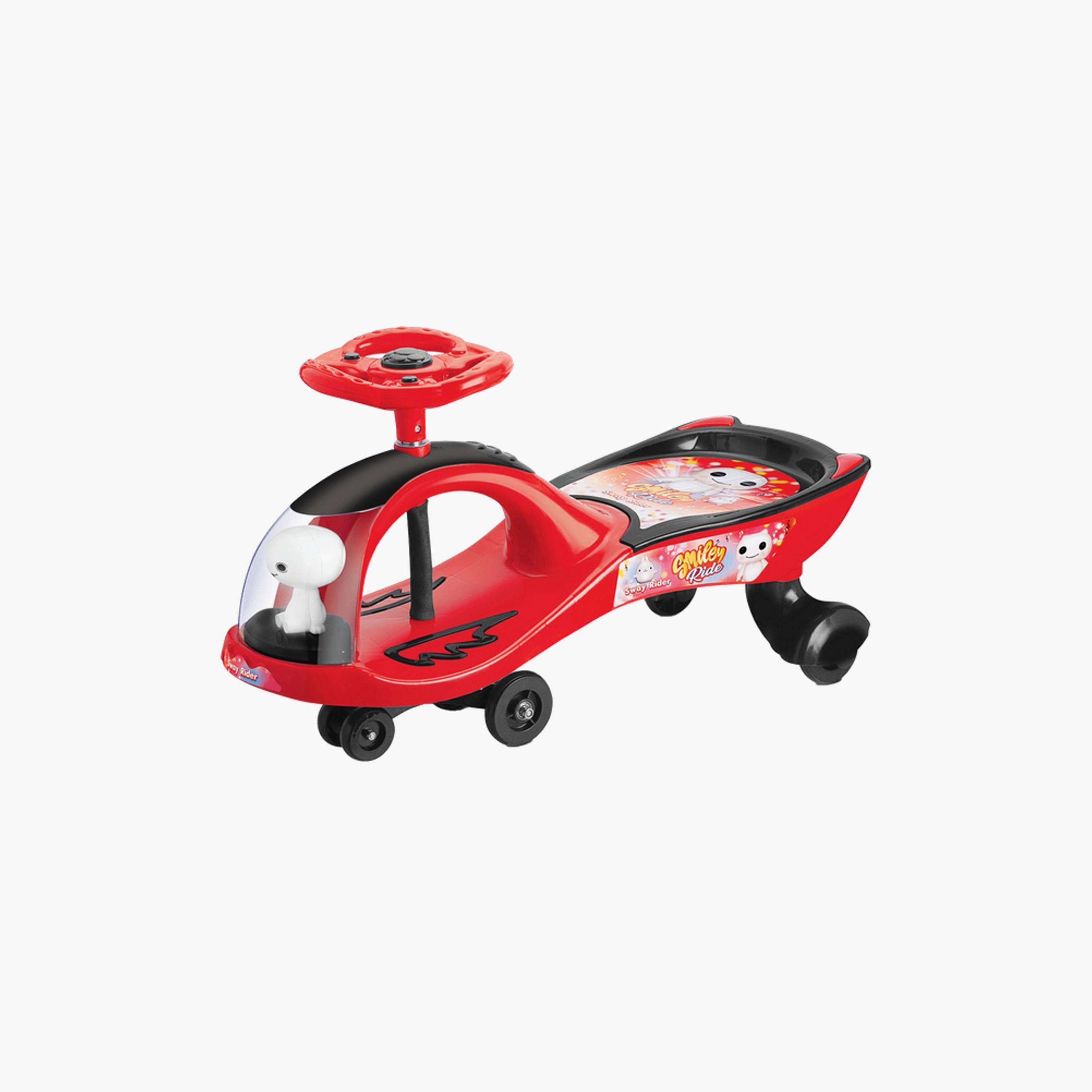 Urban Tots Smily Rider Swing Ride-On - Red & Blue-toys-outdoor-scooters-image-2