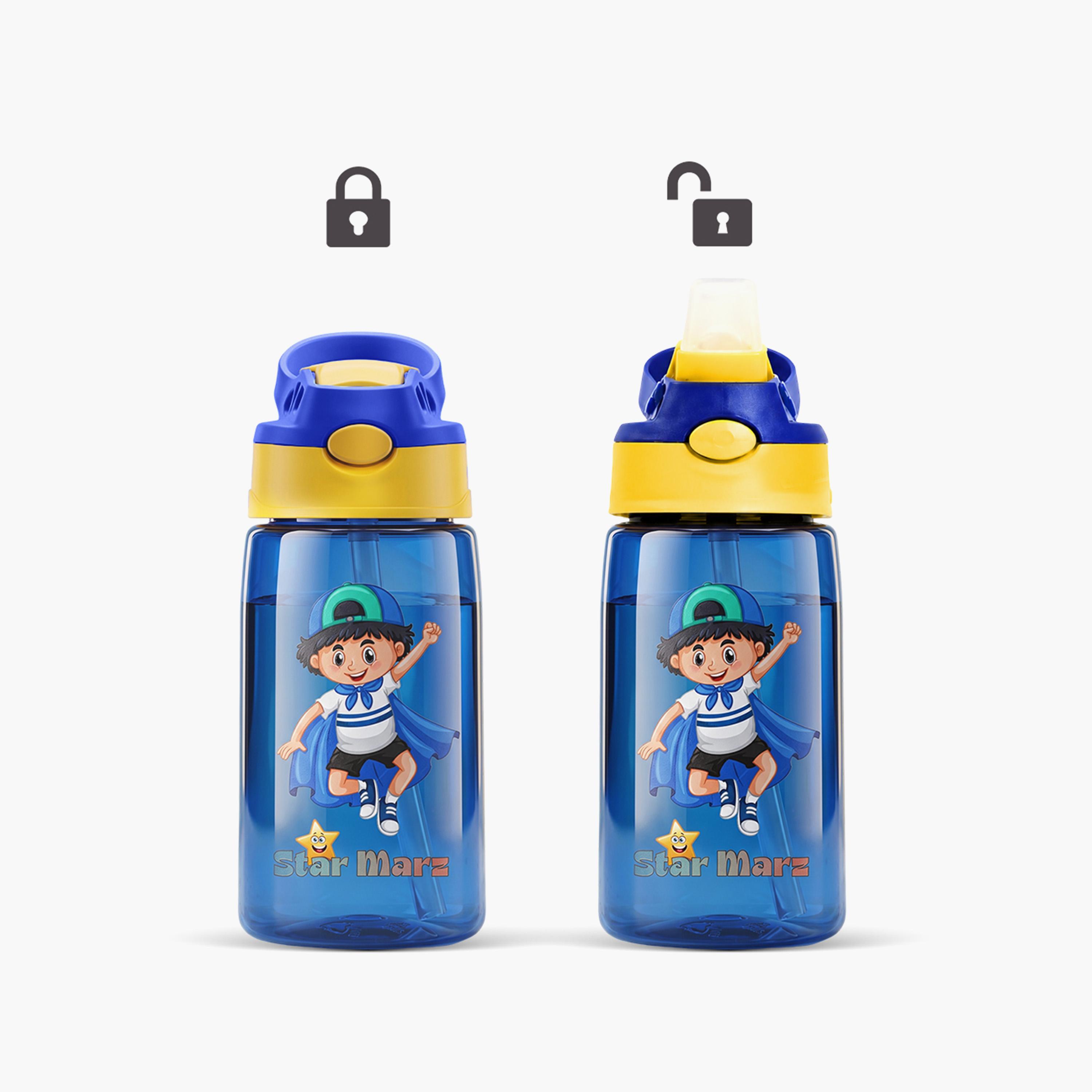 Starmarz Kids Sipper Water Bottle - 480 mL - Blue-school-waterbottles-image-2