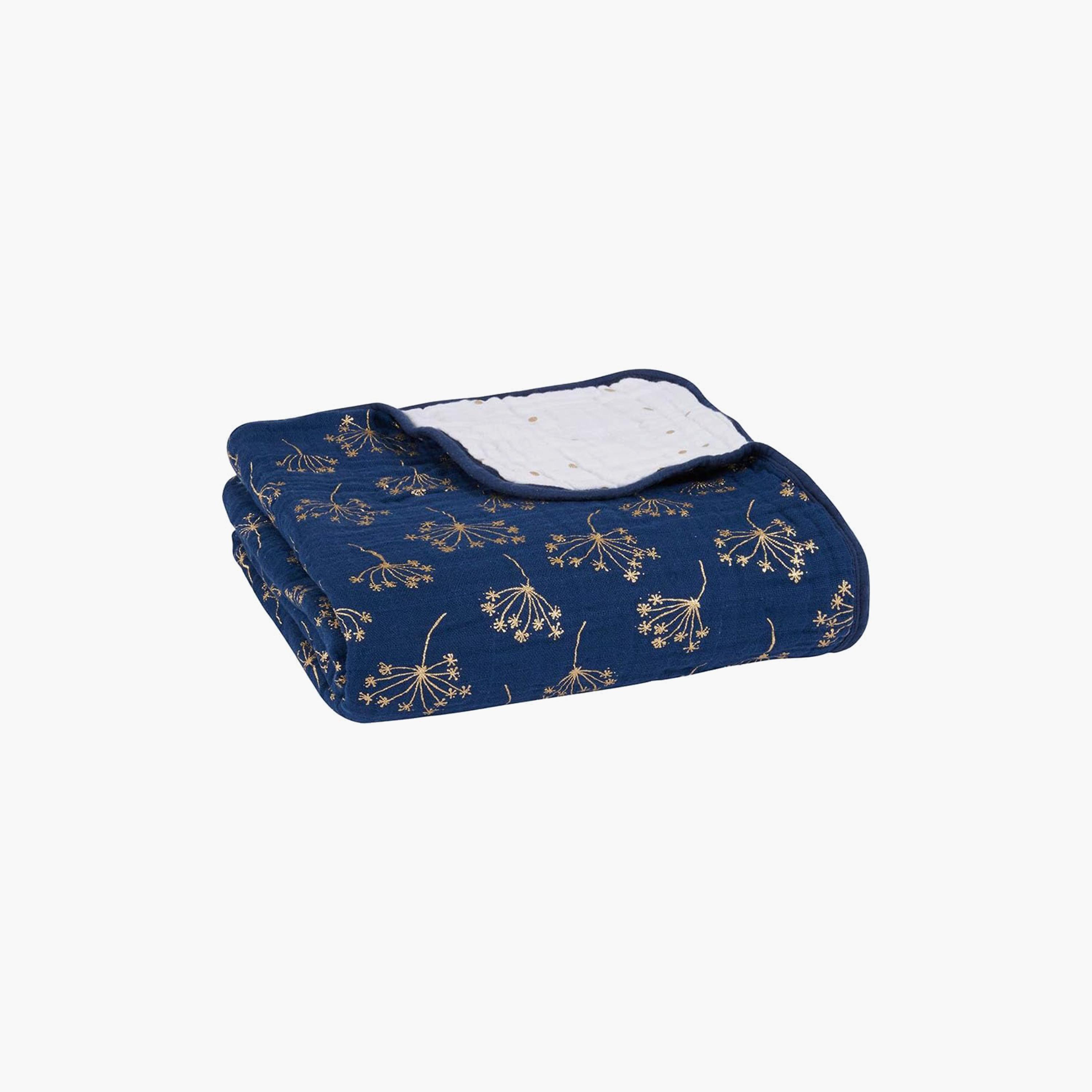 Aden + Anais Cotton Muslin Dream Blanket - Metallic Gold Deco-baby-nursery-blanketsandswaddles-blanketsandquilts-image-1