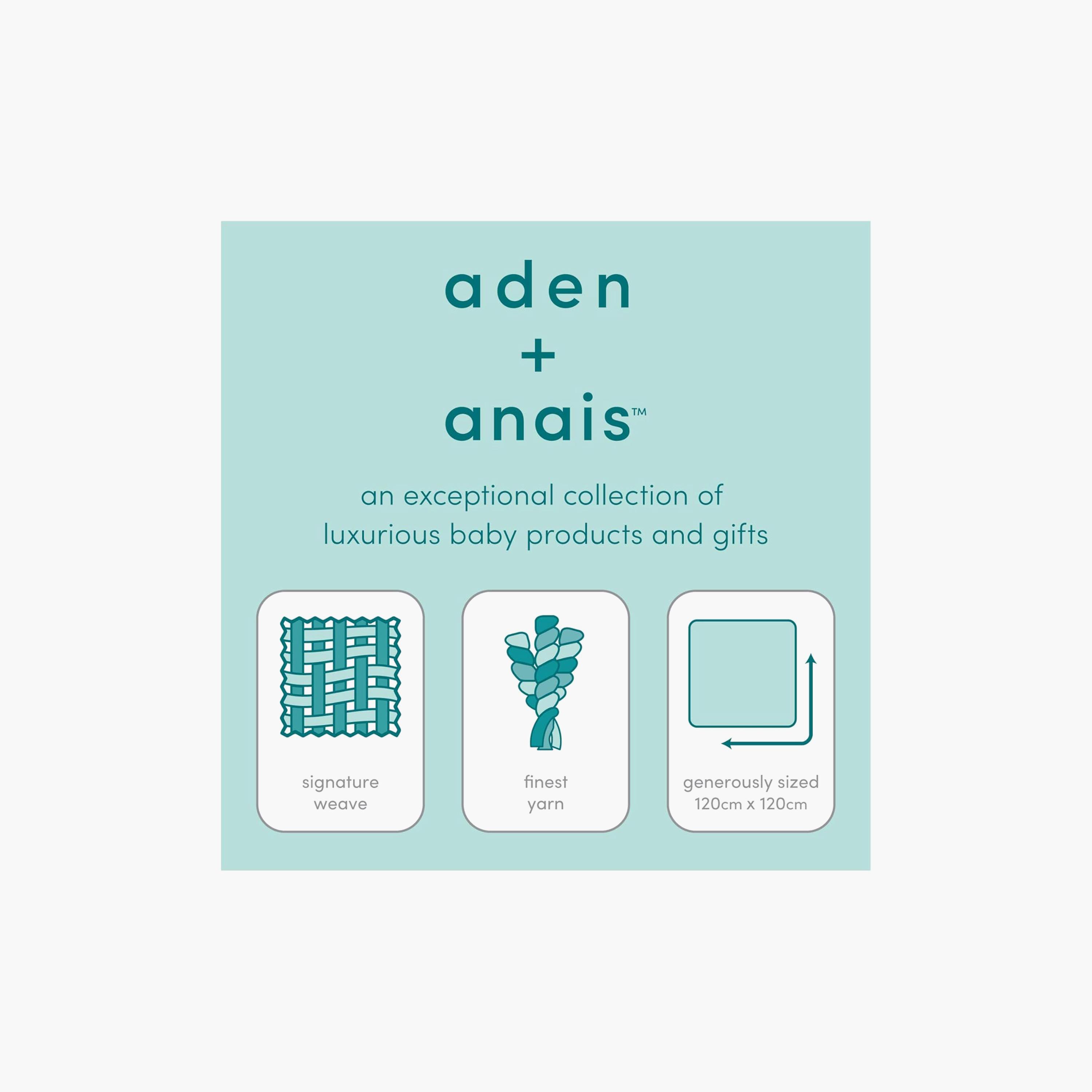 Aden + Anais Cotton Muslin Dream Blanket - Metallic Gold Deco-baby-nursery-blanketsandswaddles-blanketsandquilts-image-6