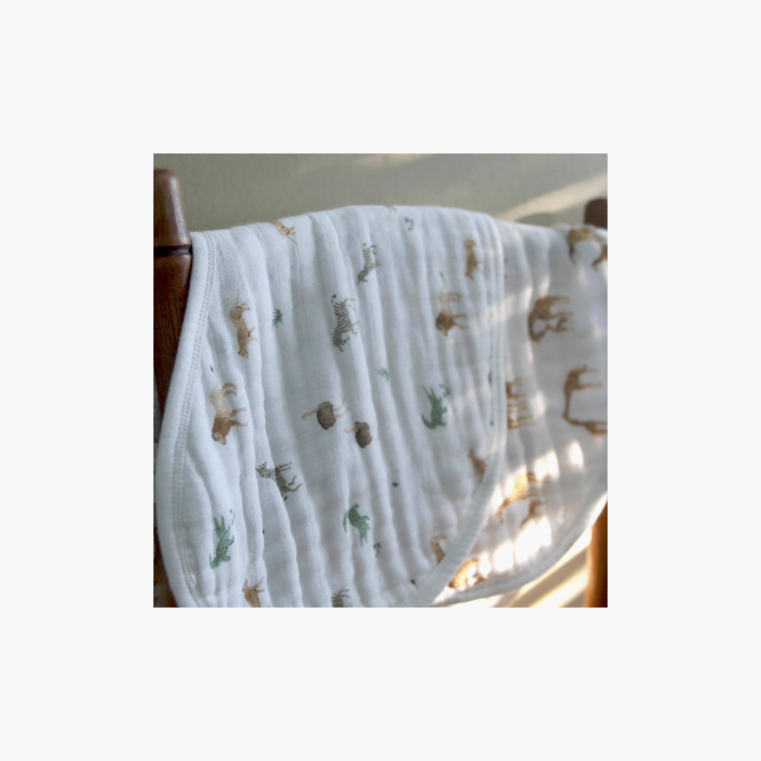 Aden + Anais 2-Piece Organic Cotton Muslin Burpy Bibs - Safari Dream-baby-feeding-bibs-image-2