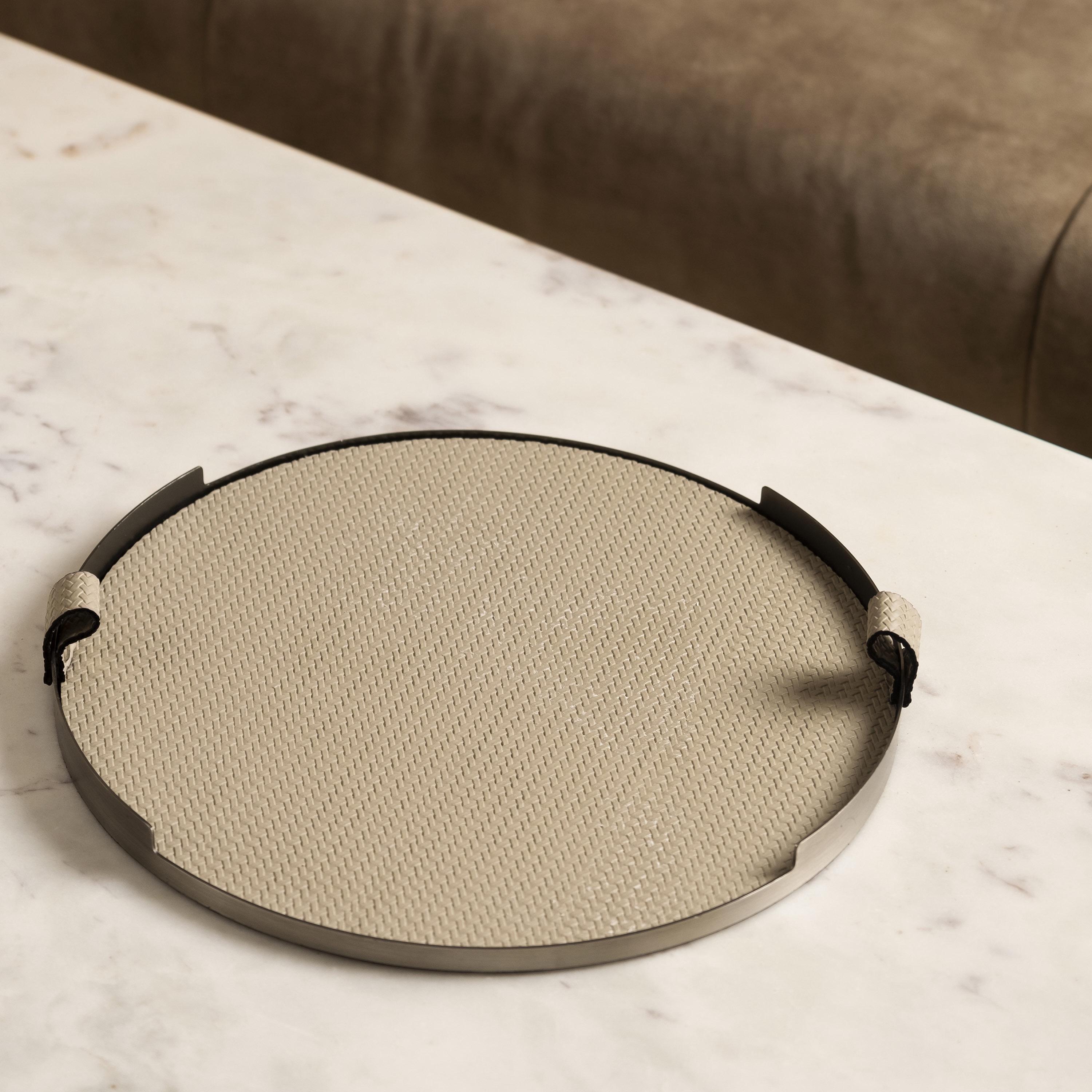 Quesera Faux Leather Serving Tray