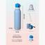SNAPTRON Quicksip Twist Stainless Steel Water Bottle - 1 L-household-dining-teaandcoffee-vacuumflaskscoffeeandteapots-image-2