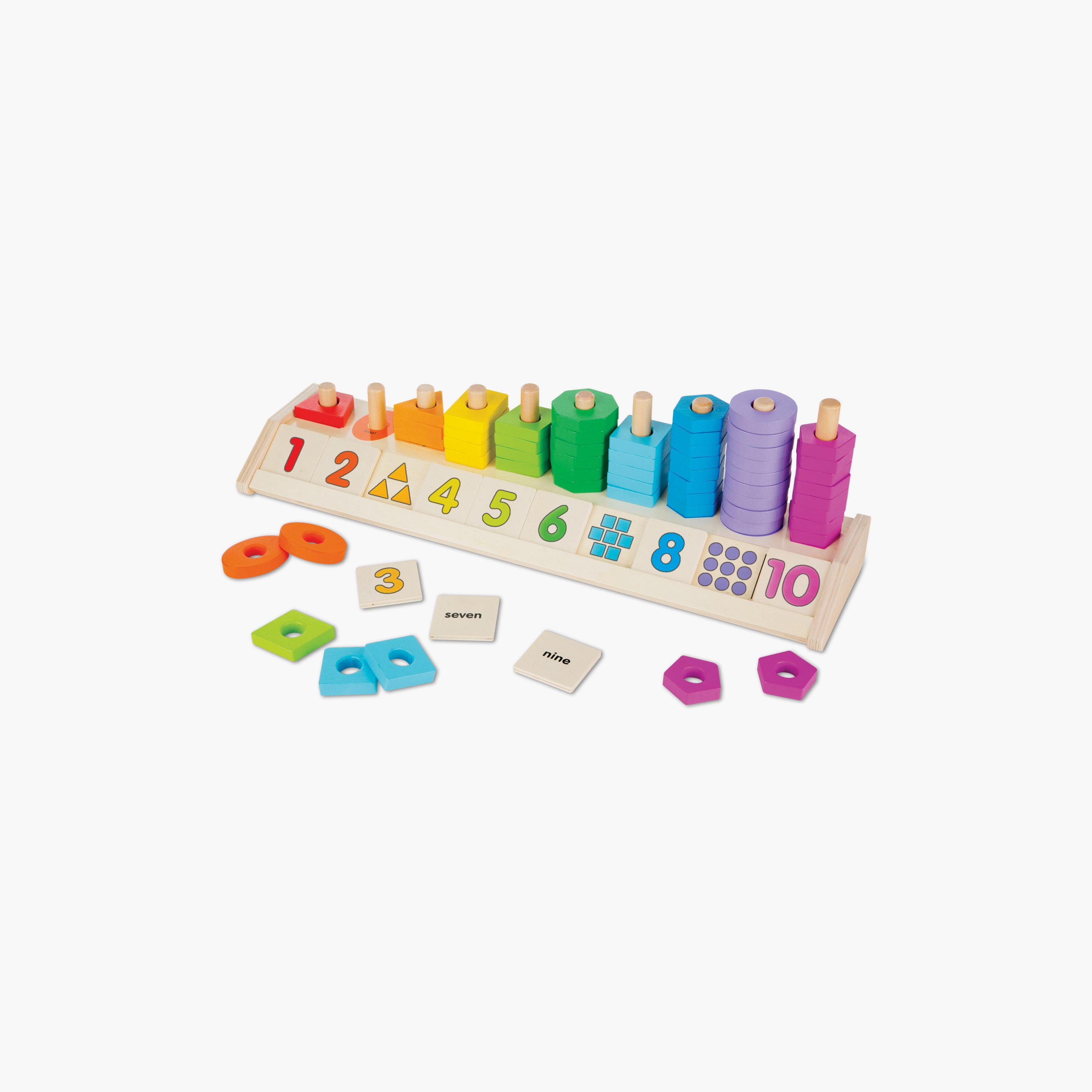 Melissa & Doug Counting Shape Stacker-toys-buildingblocks-blocks-image-1