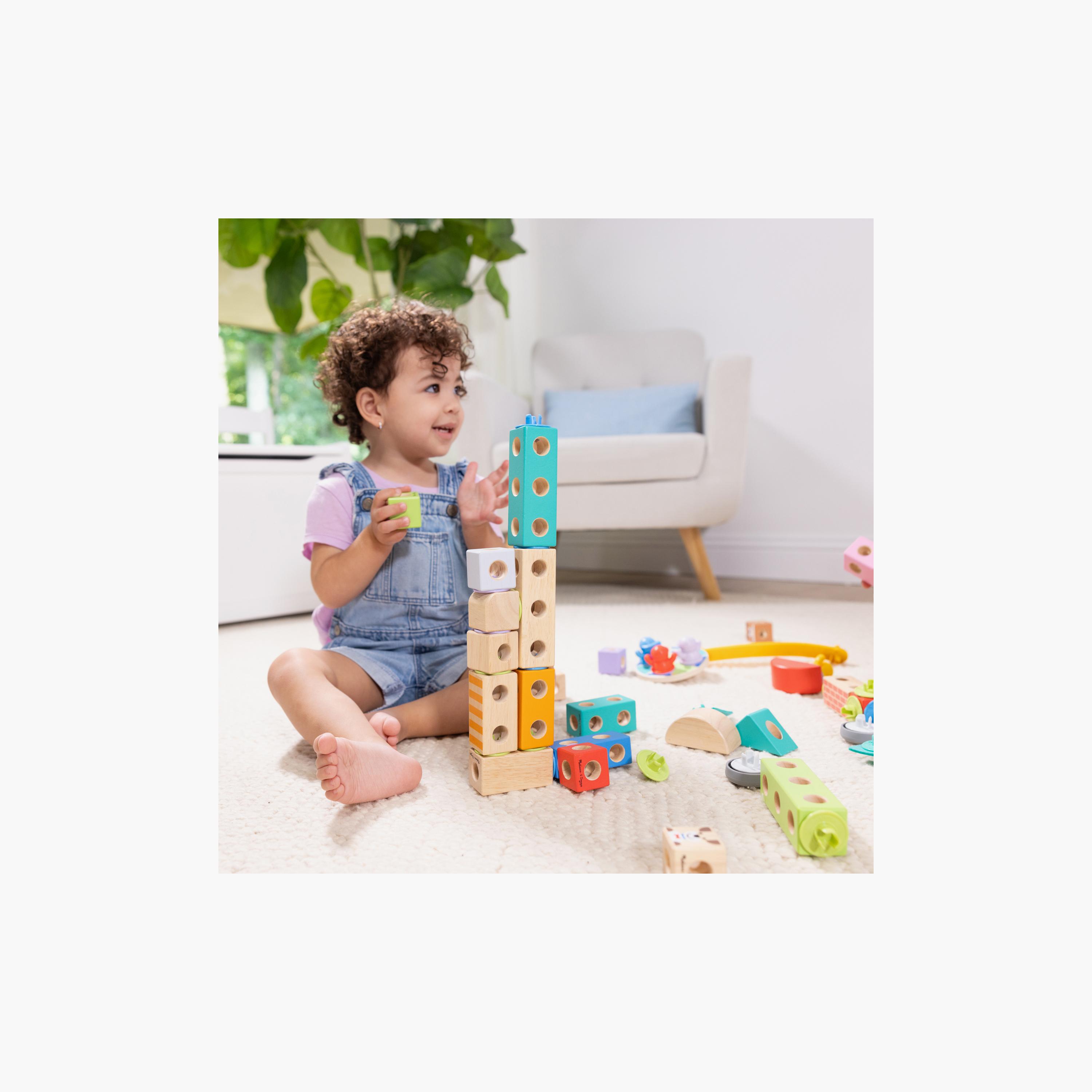 Melissa & Doug 73-Piece Wooden Blockables Town Play Set-toys-buildingblocks-blocks-image-2