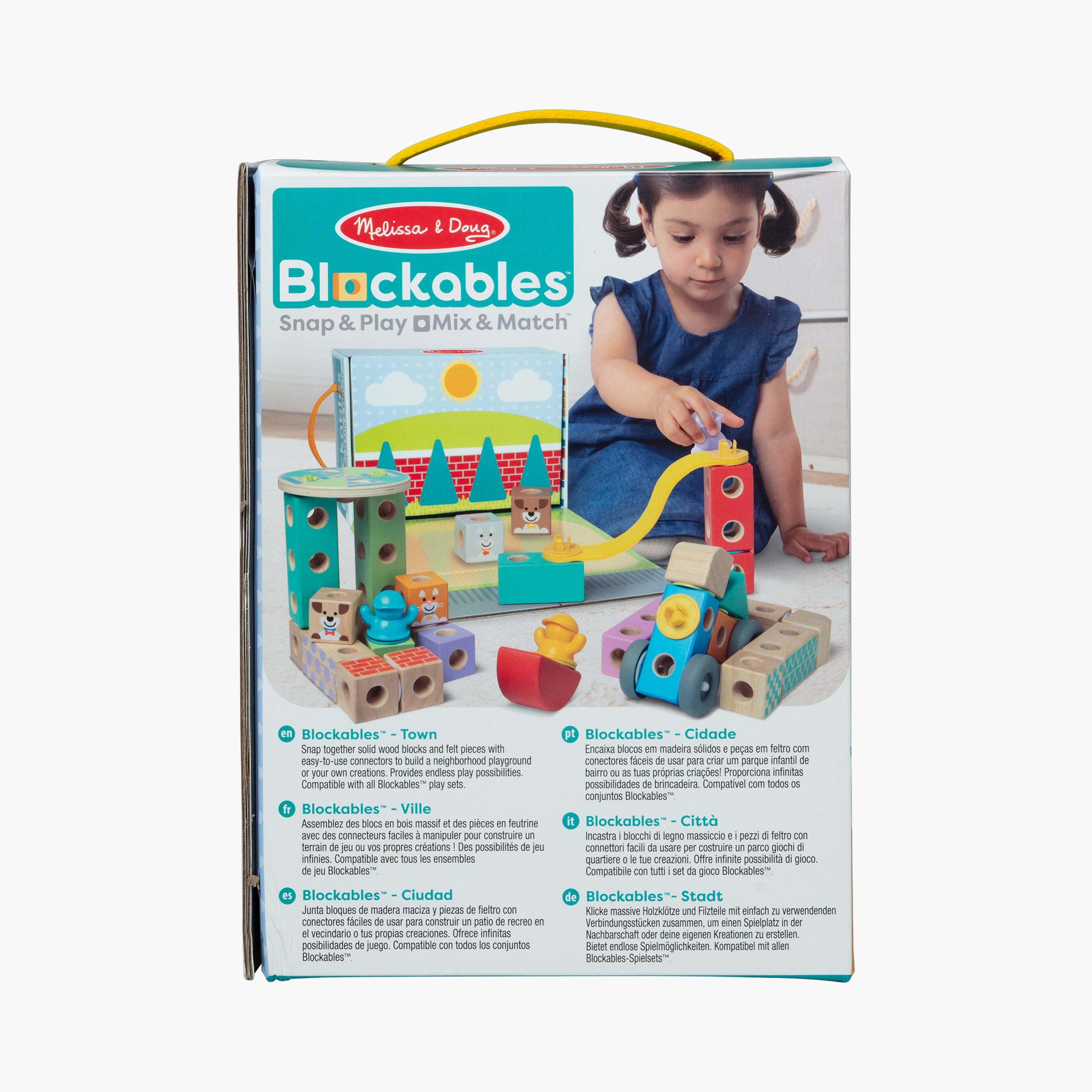 Melissa & Doug 73-Piece Wooden Blockables Town Play Set-toys-buildingblocks-blocks-image-4